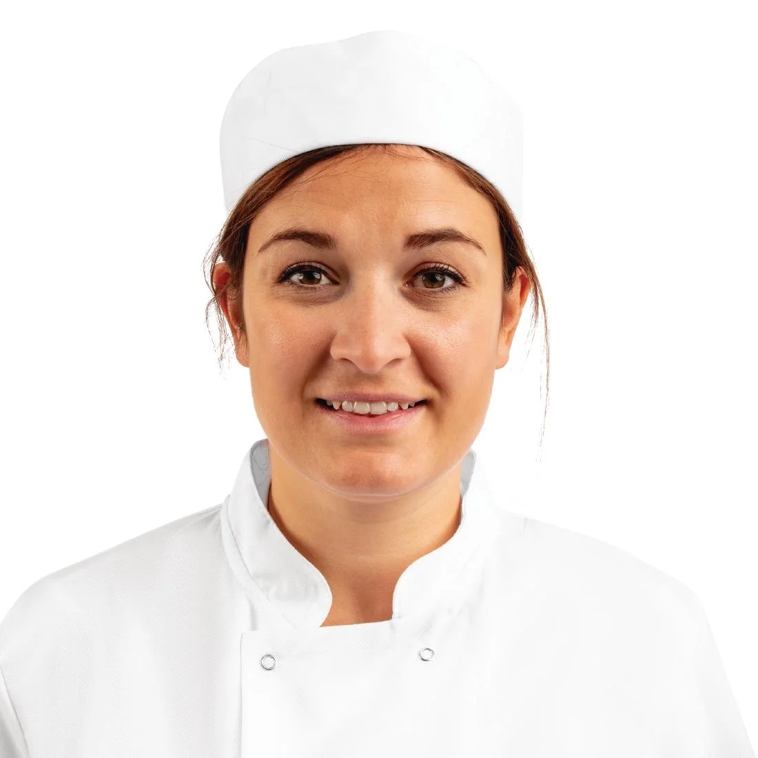 Whites Chefs Skull Cap Polycotton White - Image 4