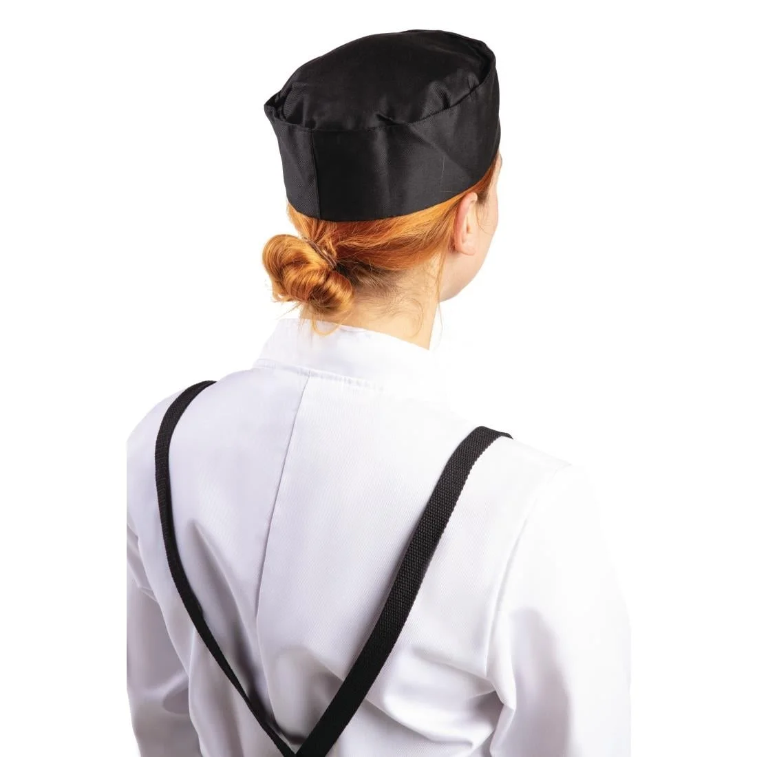 Whites Chefs Skull Cap Polycotton Black - Image 4