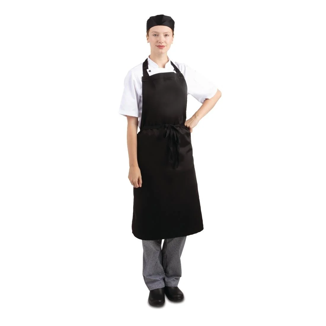 Whites Bib Aprons Black (5 Pack) - Image 3
