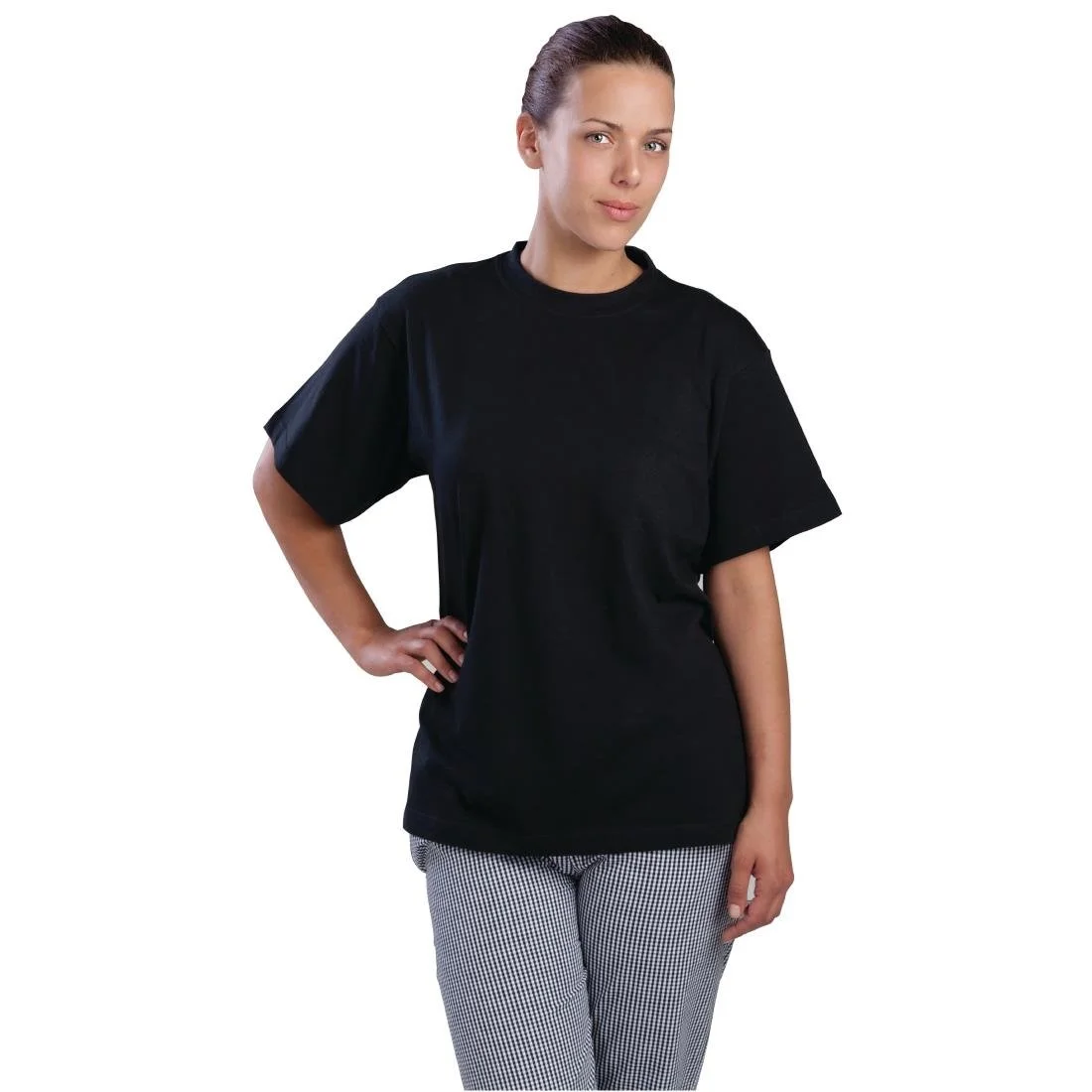 Nisbets Essentials T-Shirts Black (2 Pack)