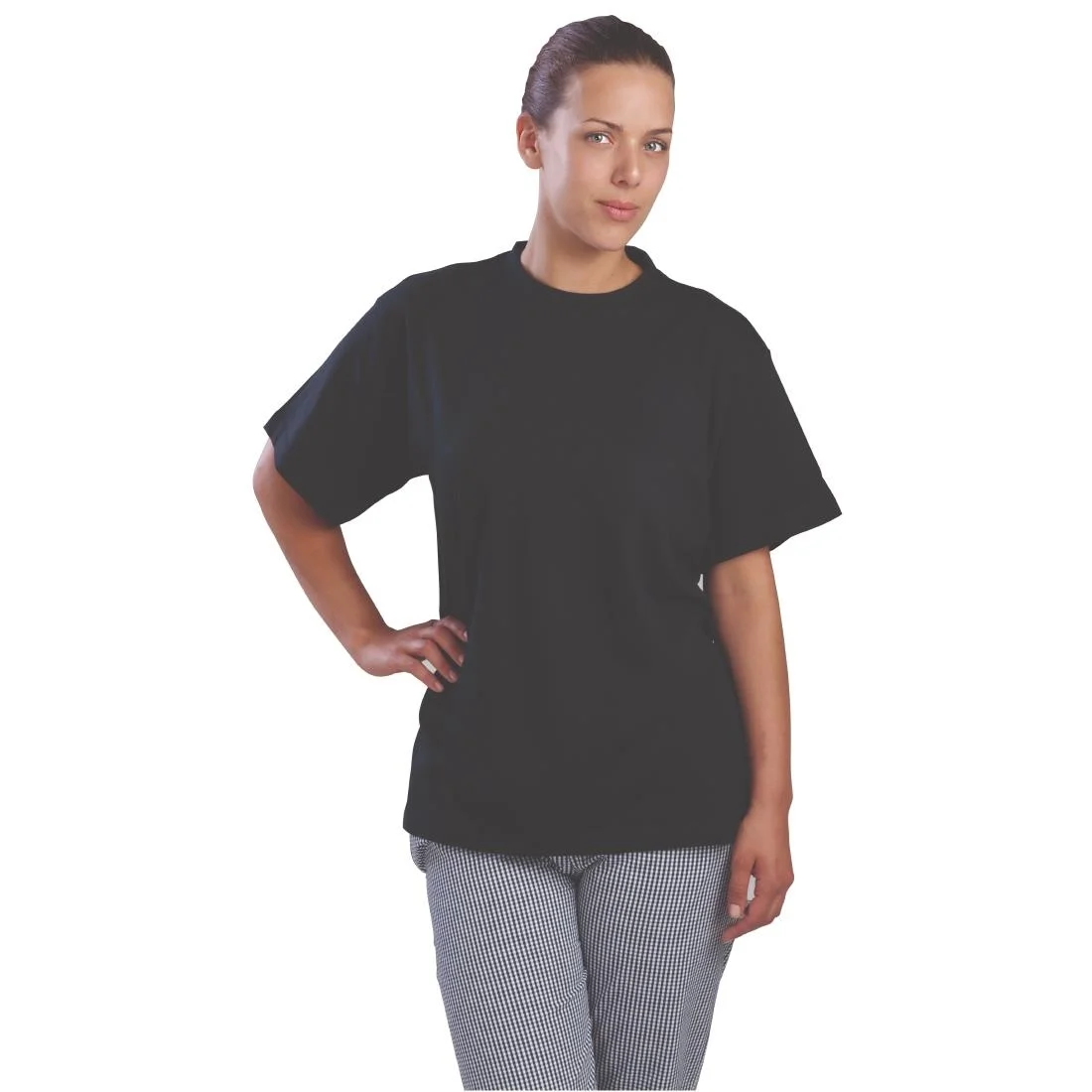 Nisbets Essentials T-Shirts Black (2 Pack)