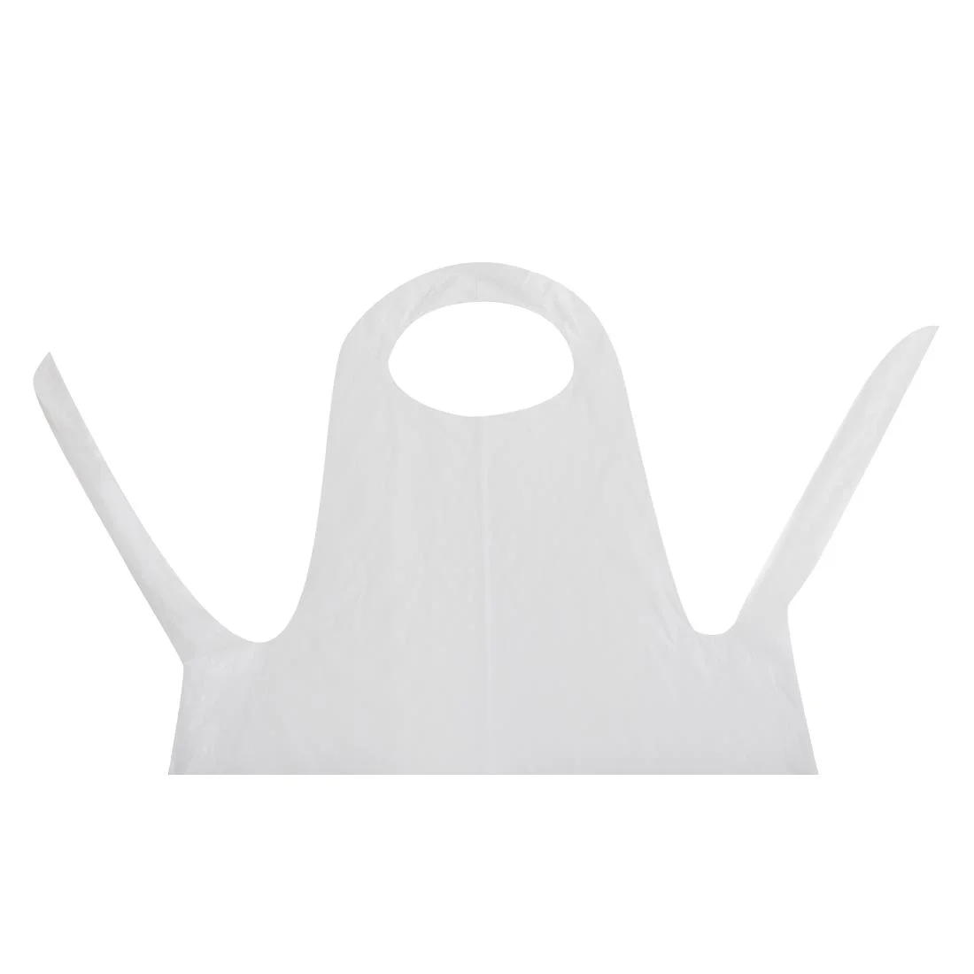 Disposable Polythene Bib Aprons White - Image 5