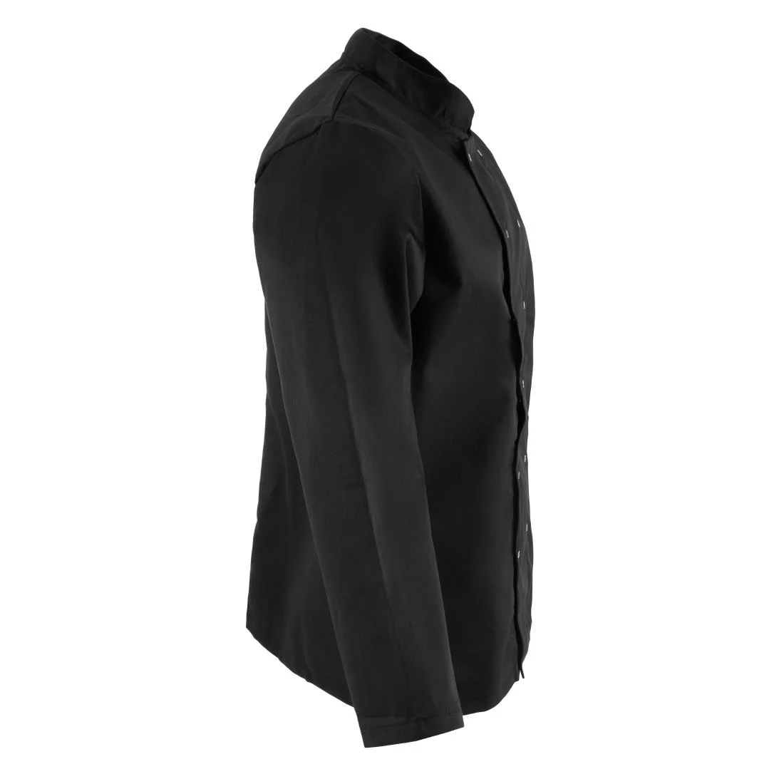 Whites Vegas Unisex Chef Jacket Long Sleeve Black - Image 7