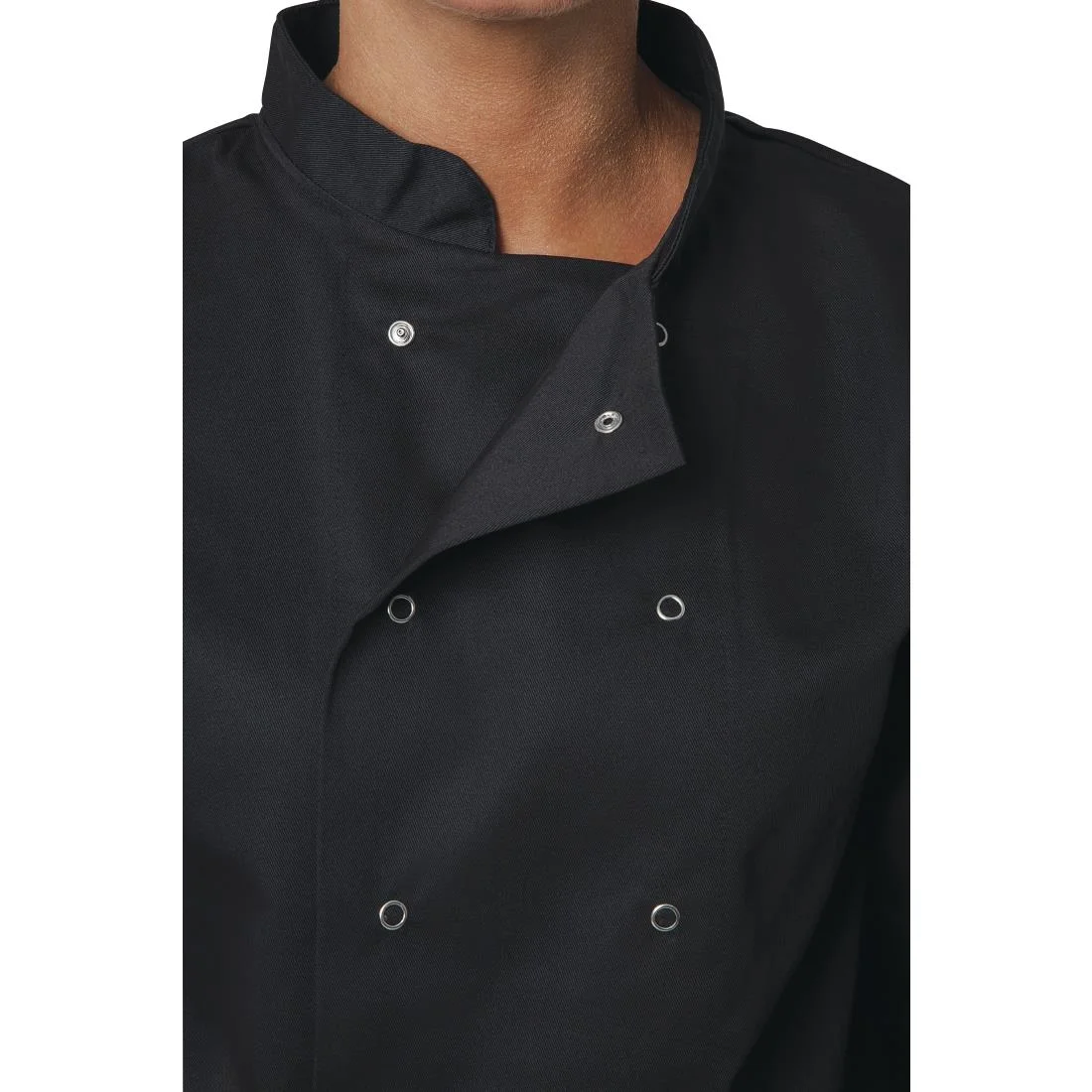 Whites Vegas Unisex Chef Jacket Long Sleeve Black - Image 13
