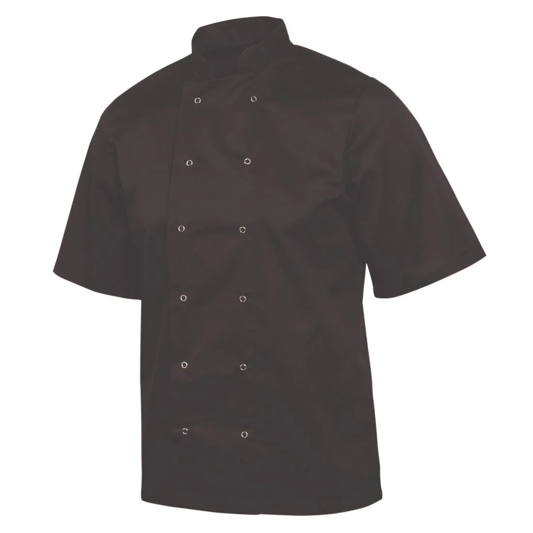 Whites Vegas Unisex Chef Jackets Short Sleeve Black (5 Pack) - Image 11