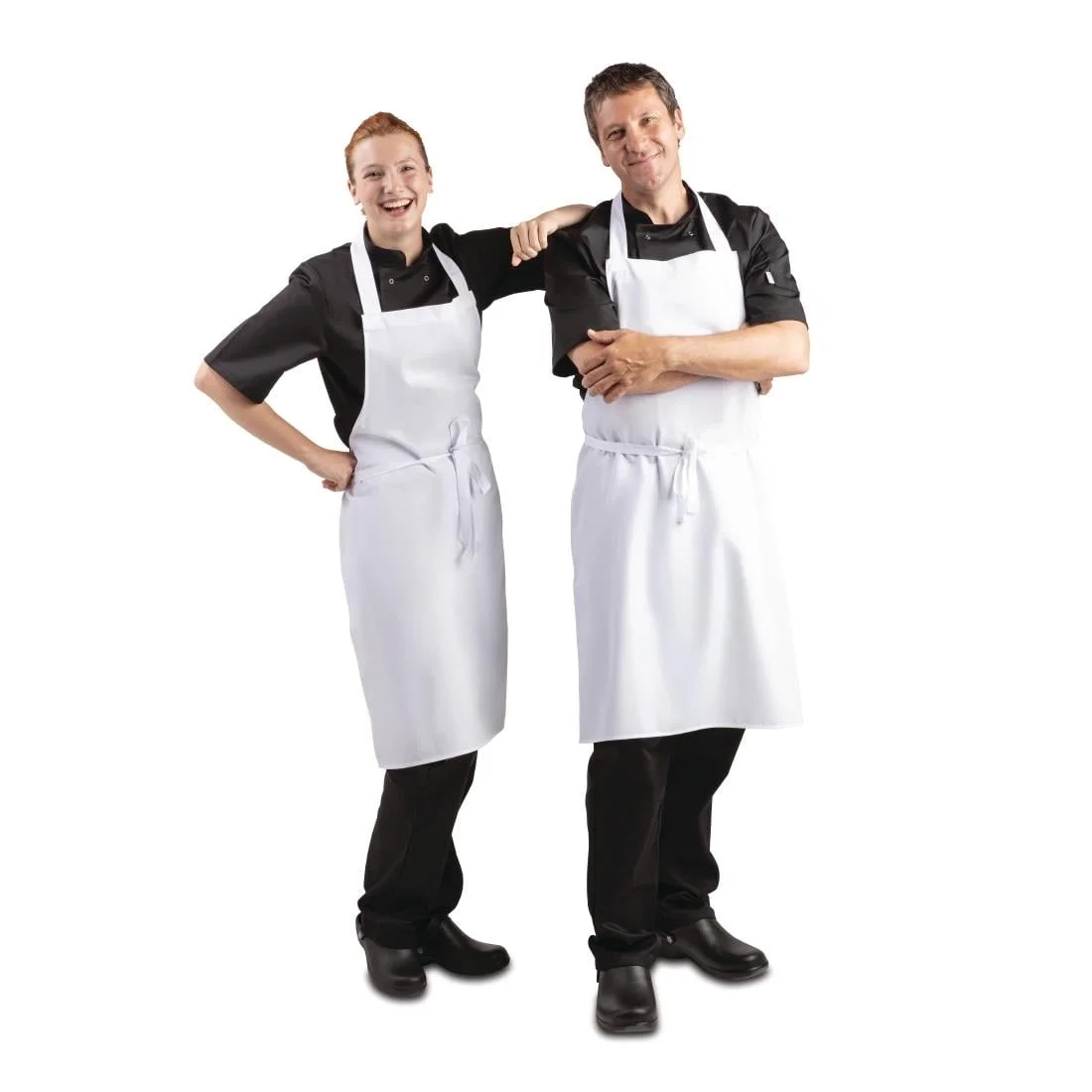 Whites Bib Apron Polycotton White - Image 5