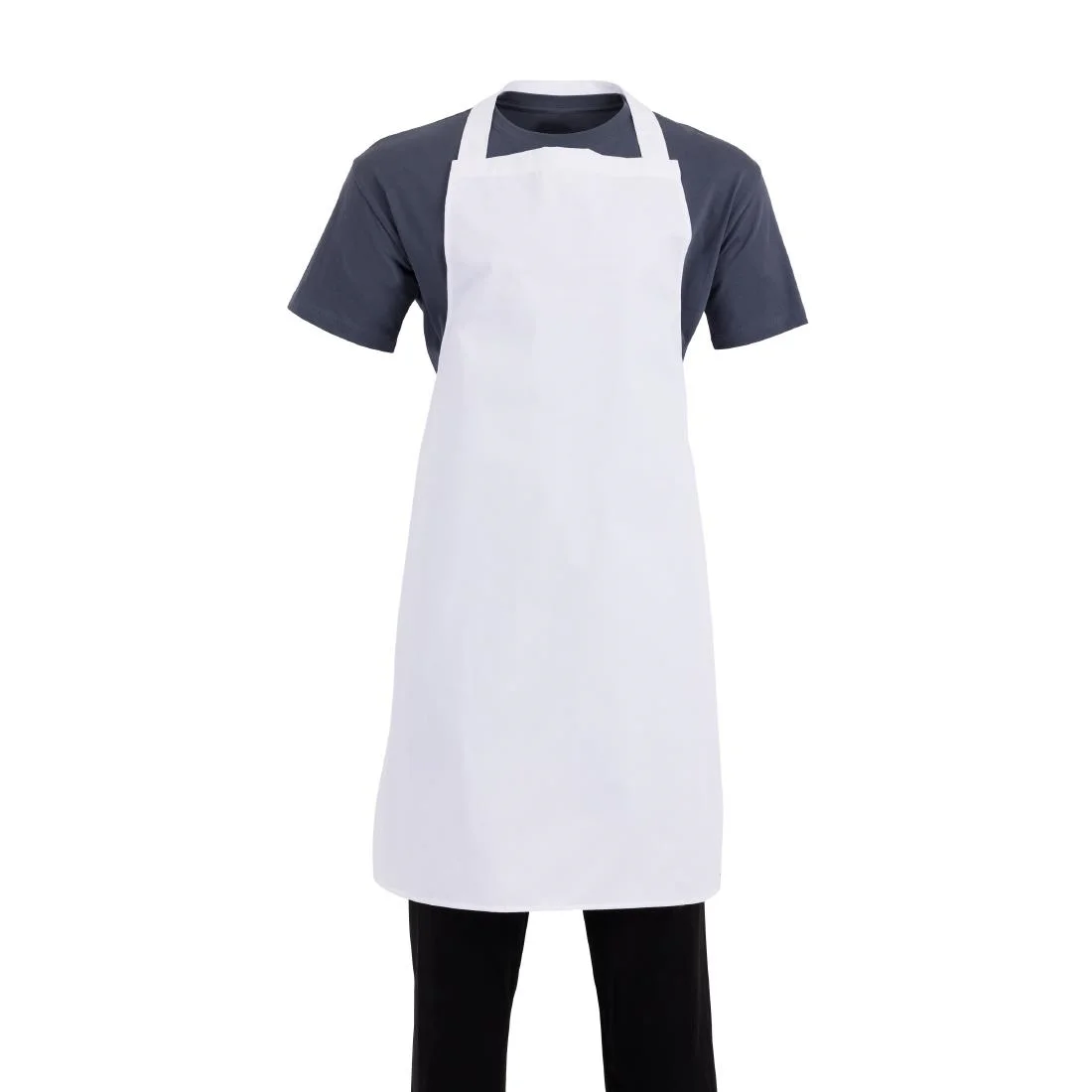 Whites Bib Apron Polycotton White - Image 7