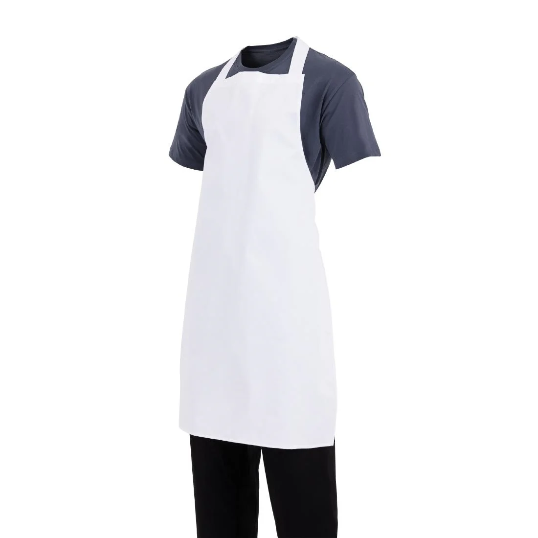 Whites Bib Apron Polycotton White - Image 8