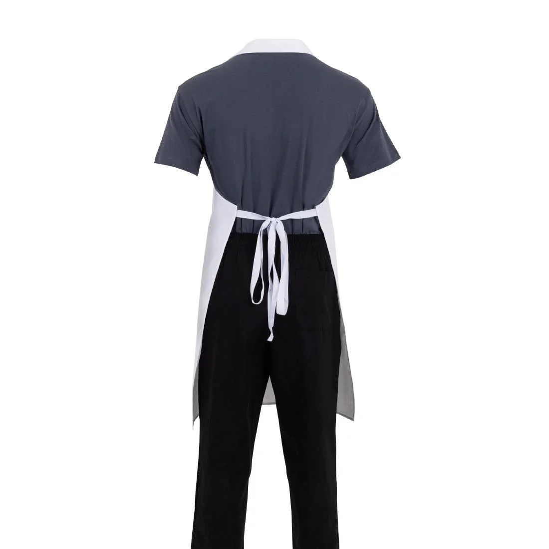 Whites Bib Apron Polycotton White - Image 9