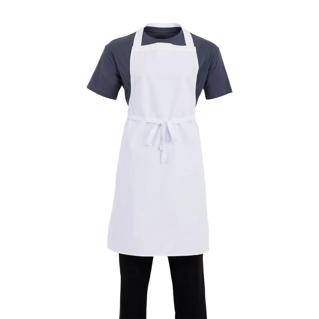 Whites Bib Apron Polycotton White - Image 10