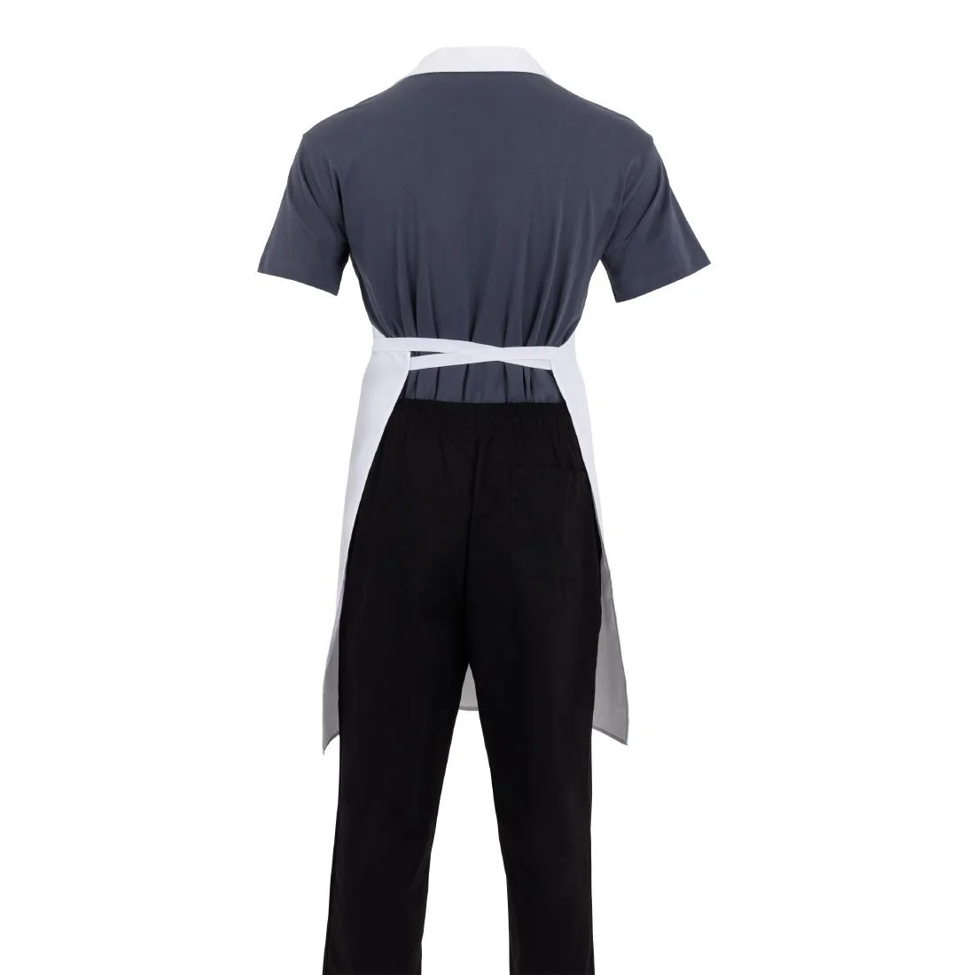 Whites Bib Apron Polycotton White - Image 11