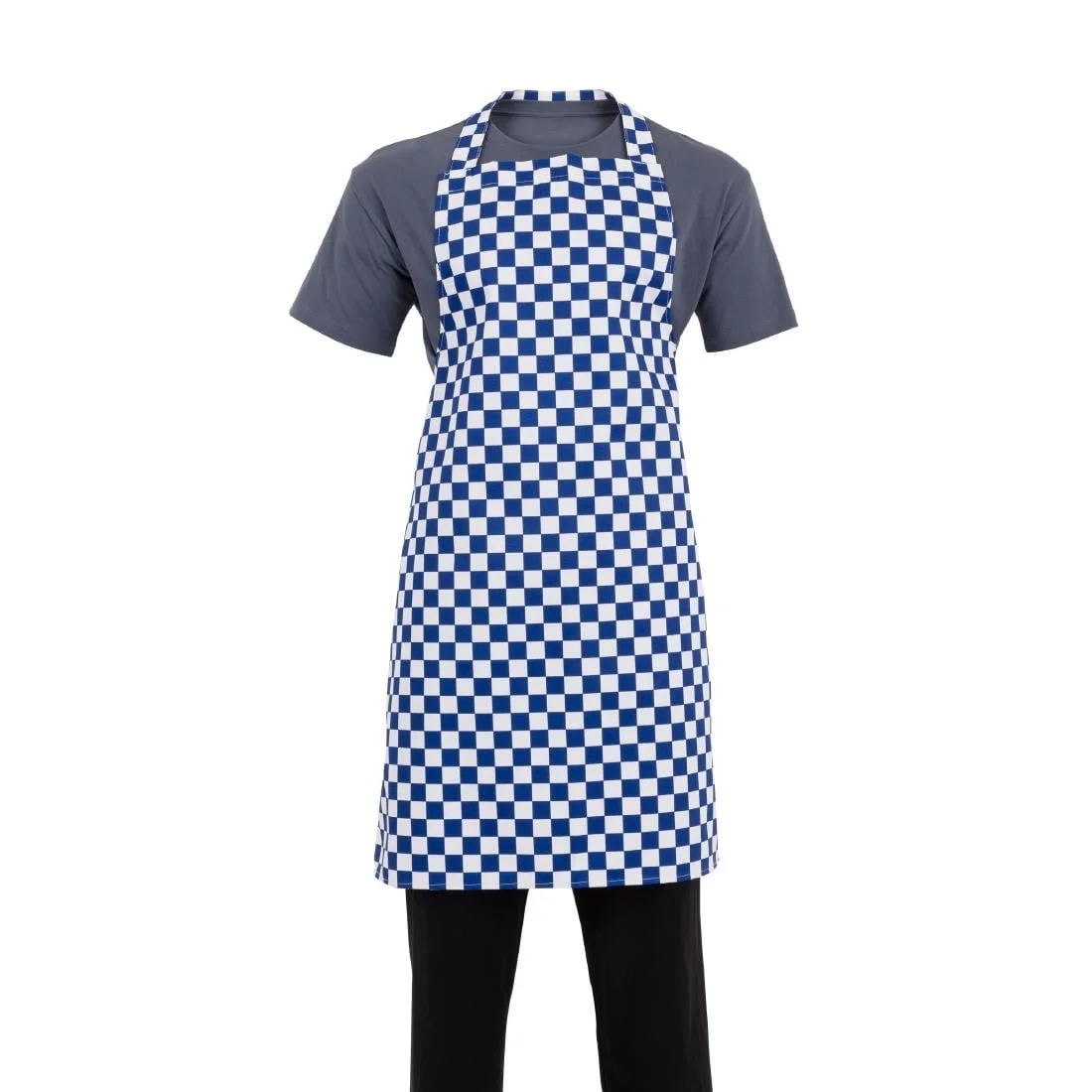 Whites Bib Apron Blue And White Check - Image 9
