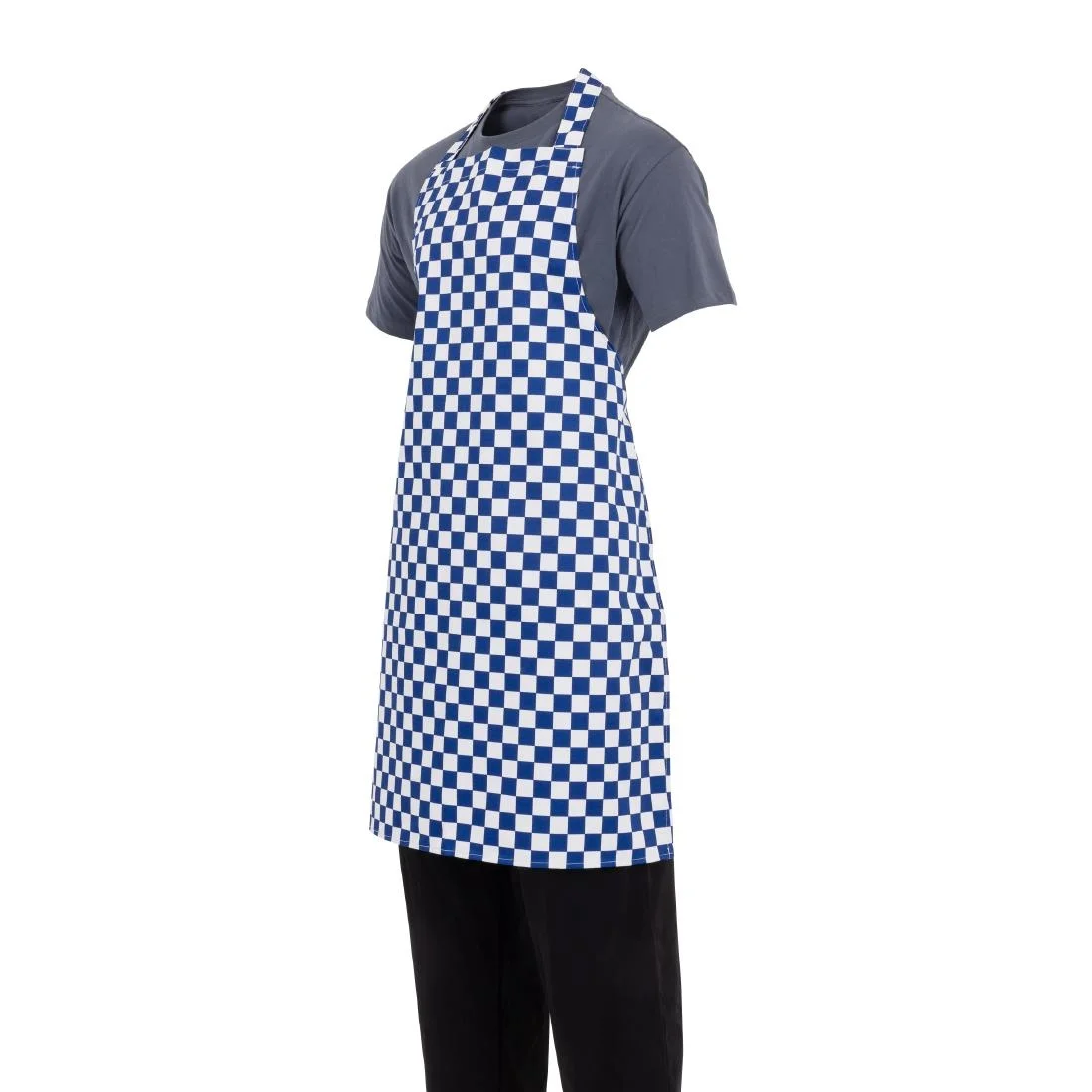 Whites Bib Apron Blue And White Check - Image 10