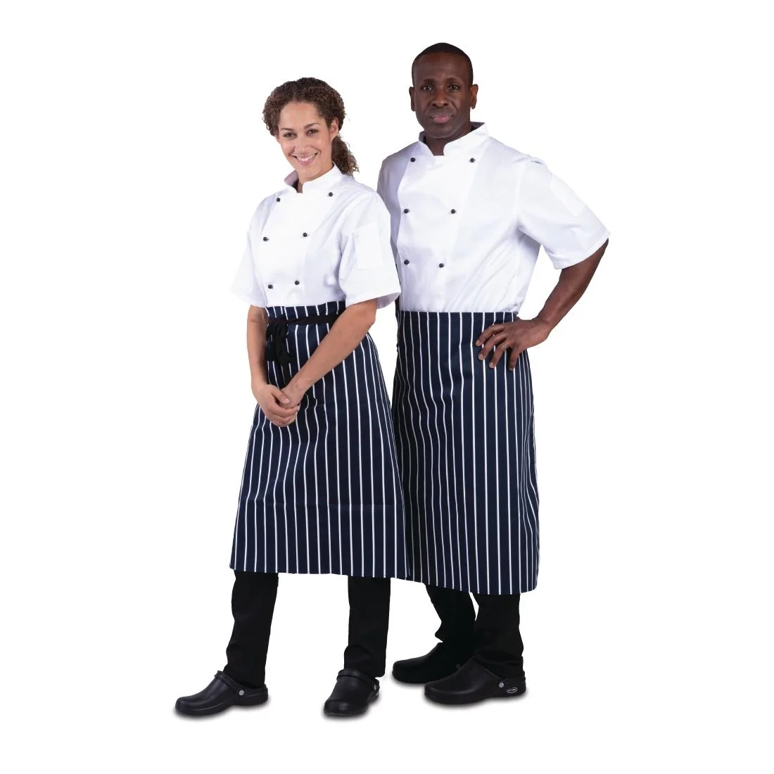 Whites Butchers Waist Apron Blue and White Stripe - Image 5