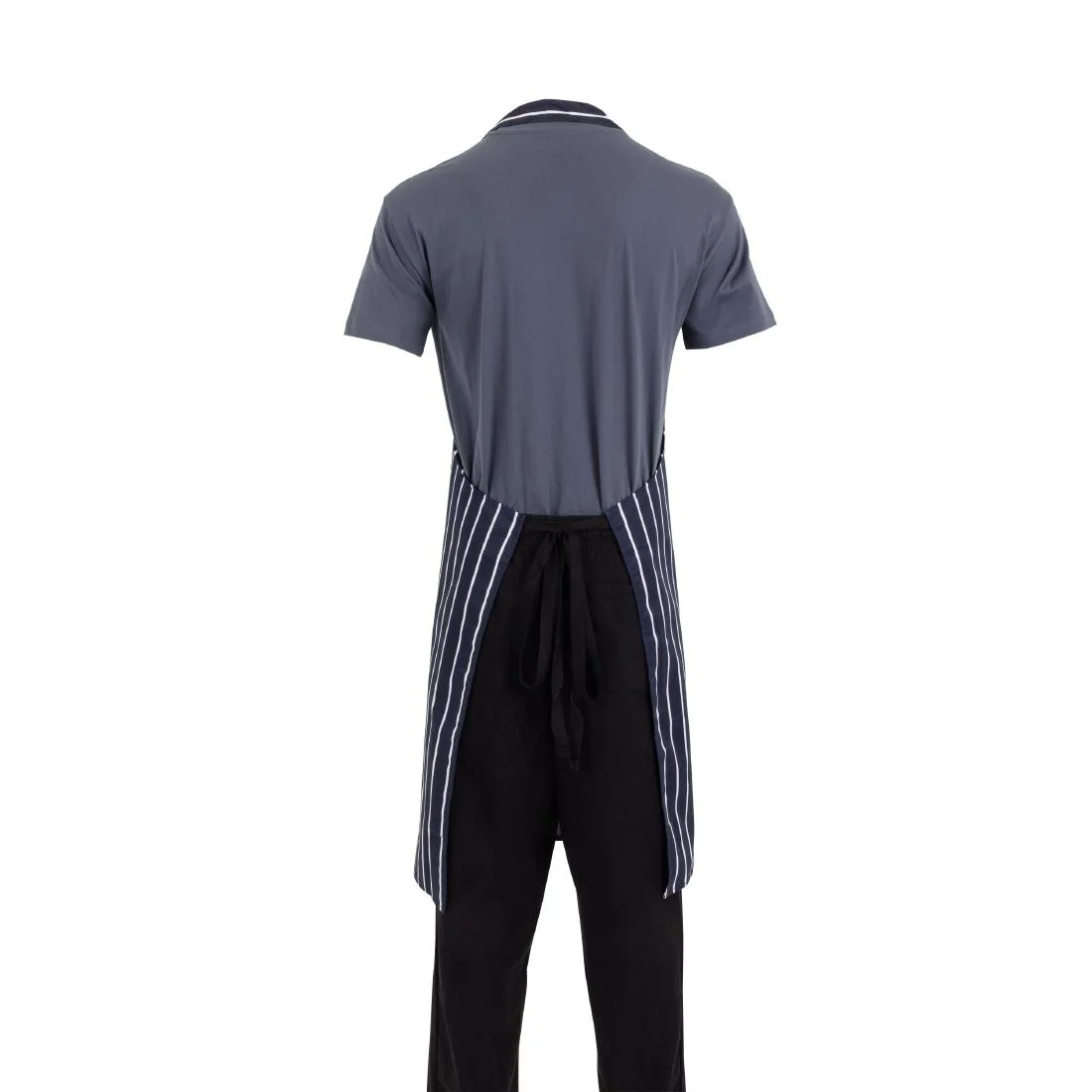 Whites Butchers Apron Navy Stripe Extra Large - Image 11