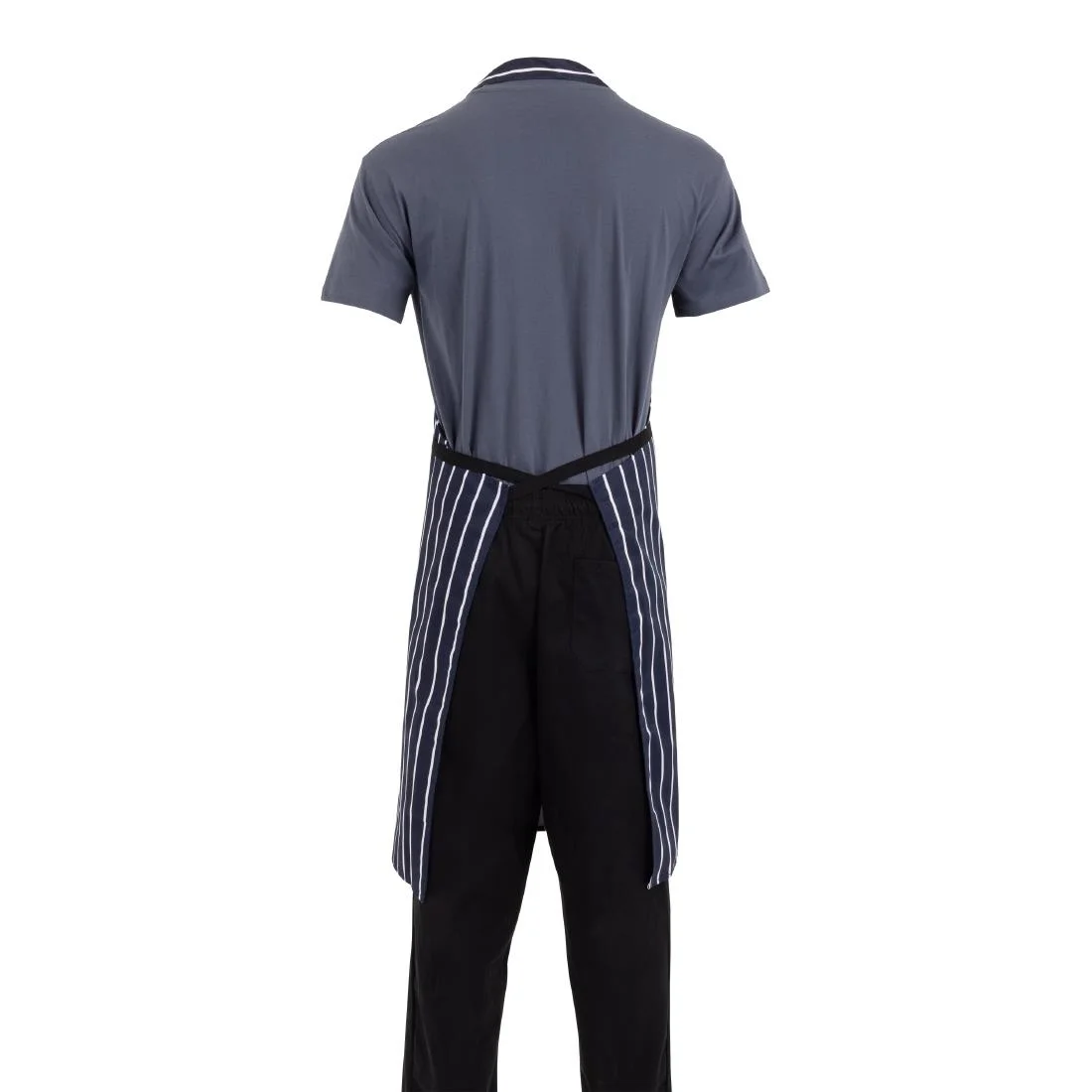 Whites Butchers Apron Navy Stripe Extra Large - Image 13