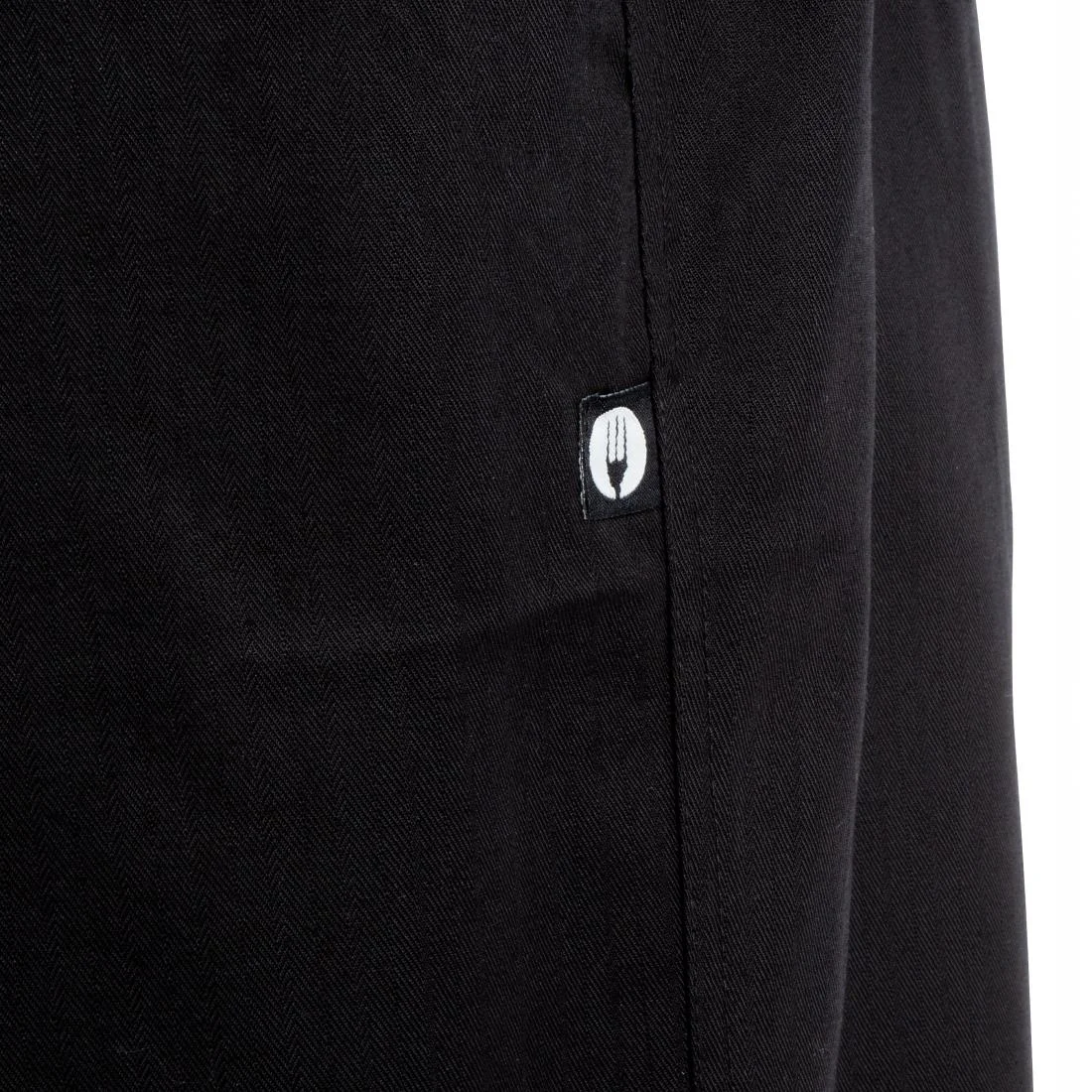 Chef Works Unisex Executive Chefs Trousers Black Herringbone - Image 5