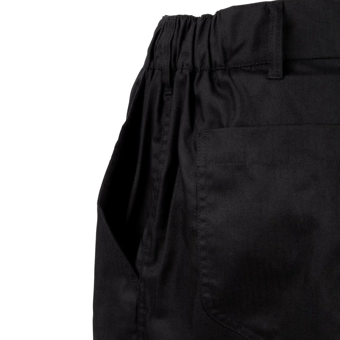Chef Works Unisex Executive Chefs Trousers Black Herringbone - Image 6