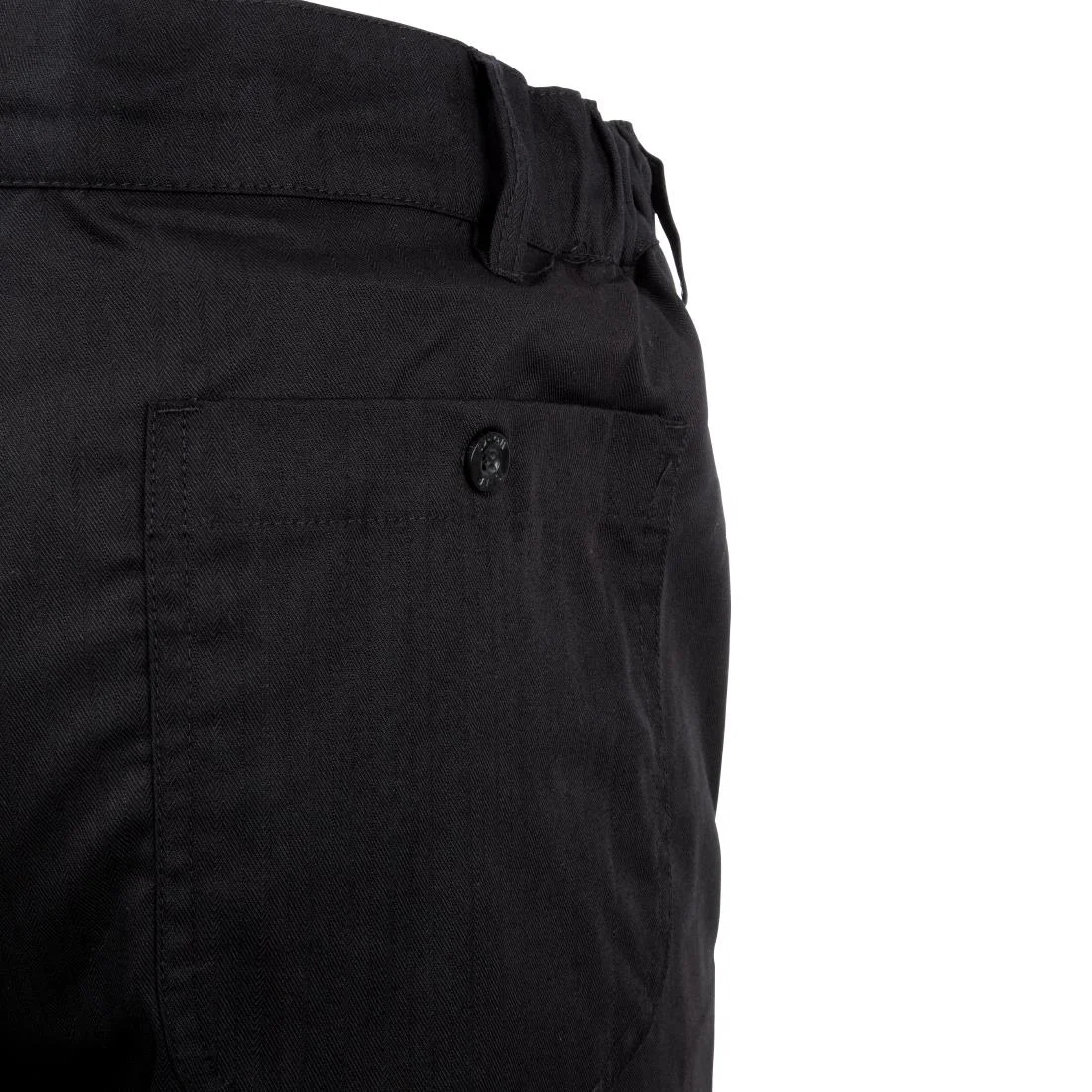 Chef Works Unisex Executive Chefs Trousers Black Herringbone - Image 8