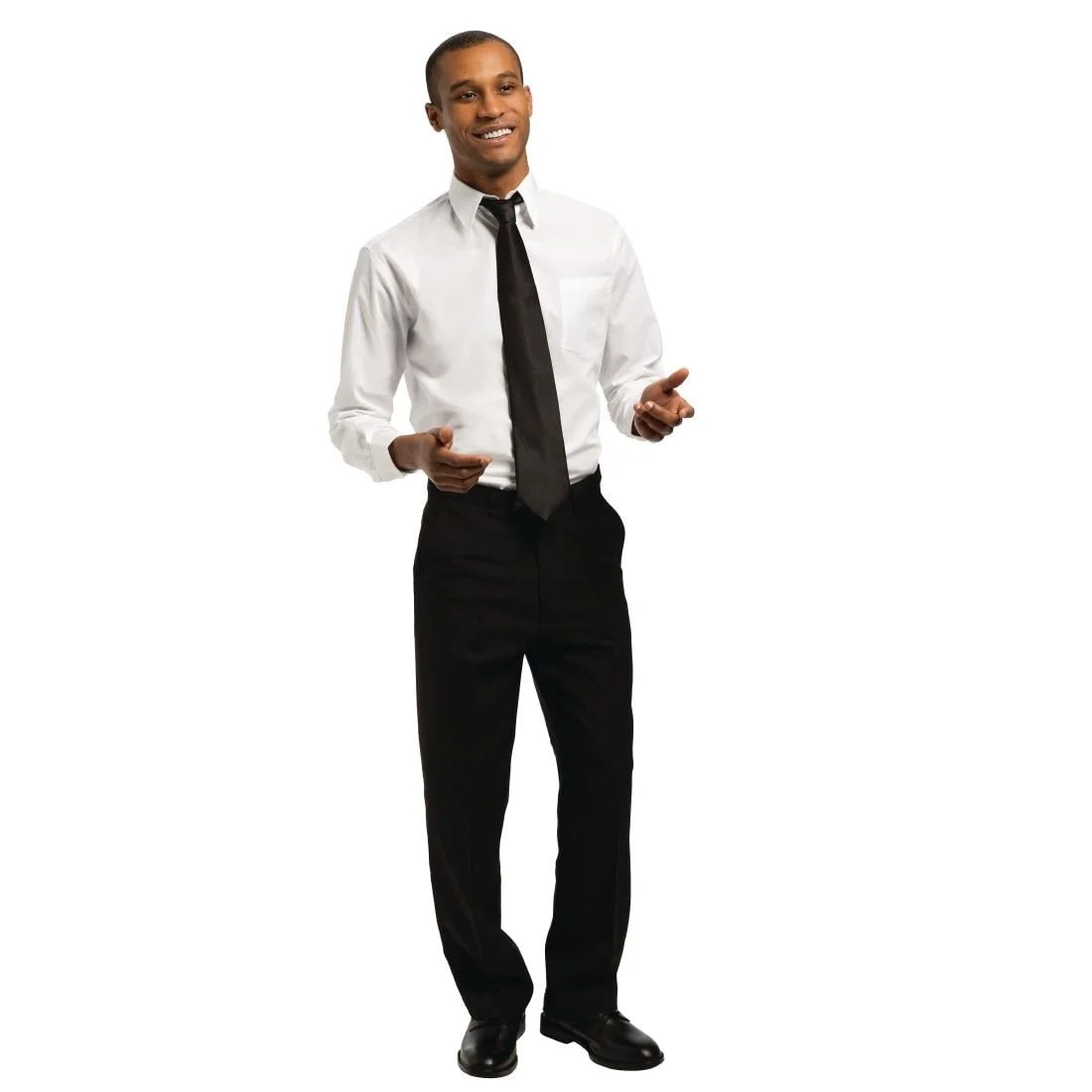Uniform Works Unisex Long Sleeve Shirt White XL - Image 2