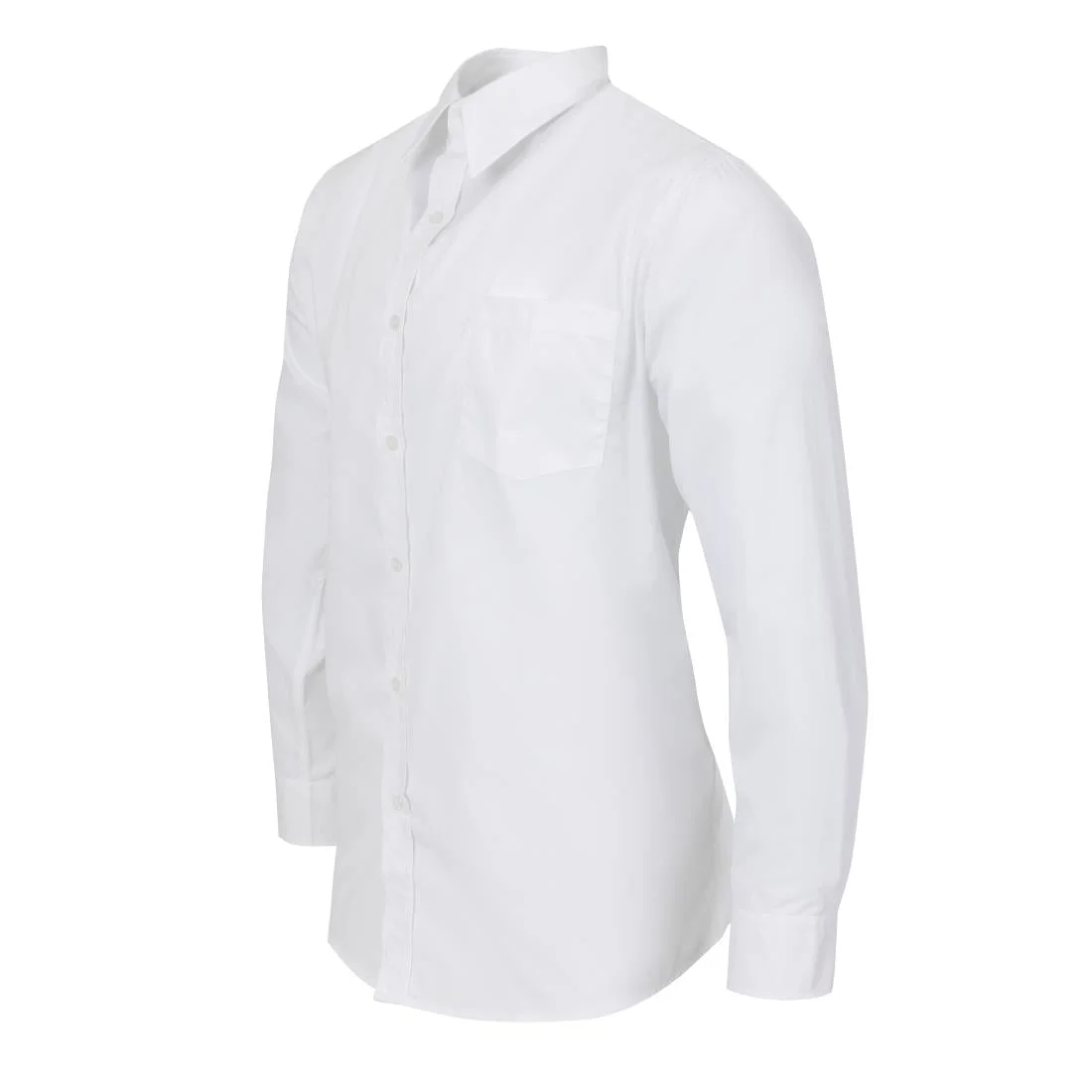 Uniform Works Unisex Long Sleeve Shirt White XL - Image 4