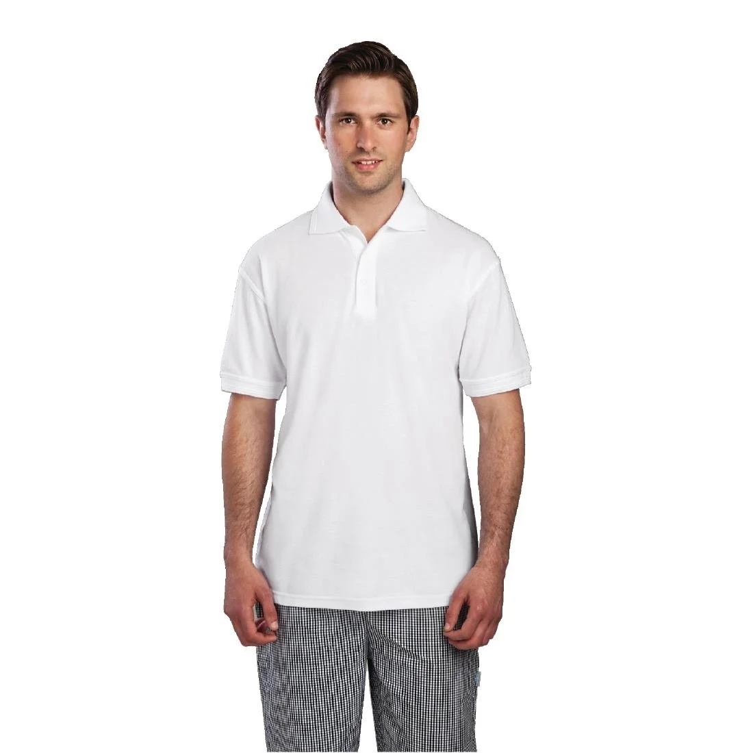 Unisex Polo Shirt White - Image 2