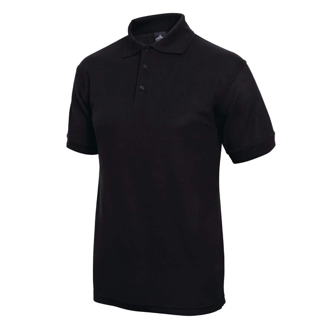 Unisex Polo Shirt Black XL - Image 9