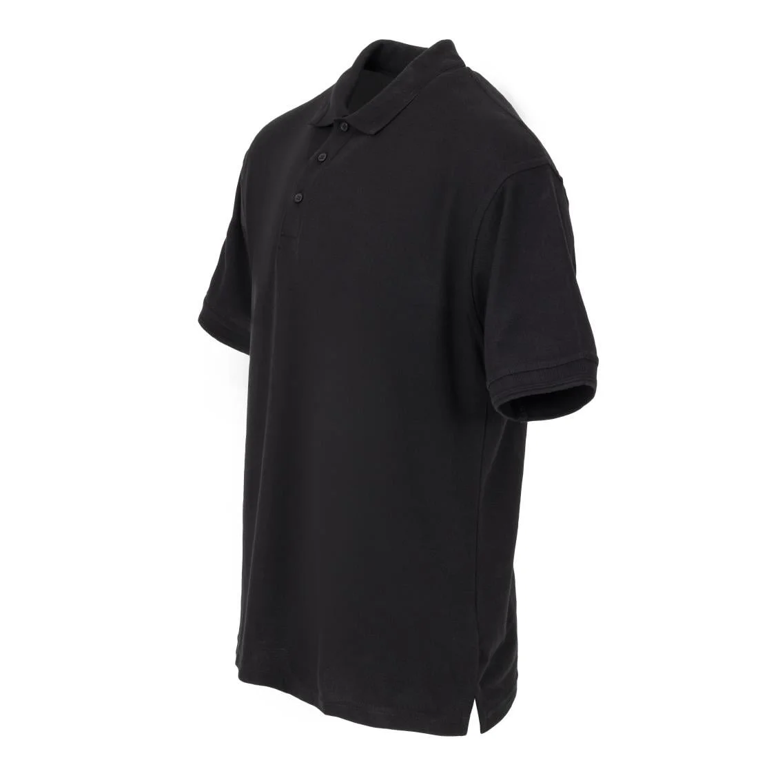 Unisex Polo Shirt Black XL - Image 2