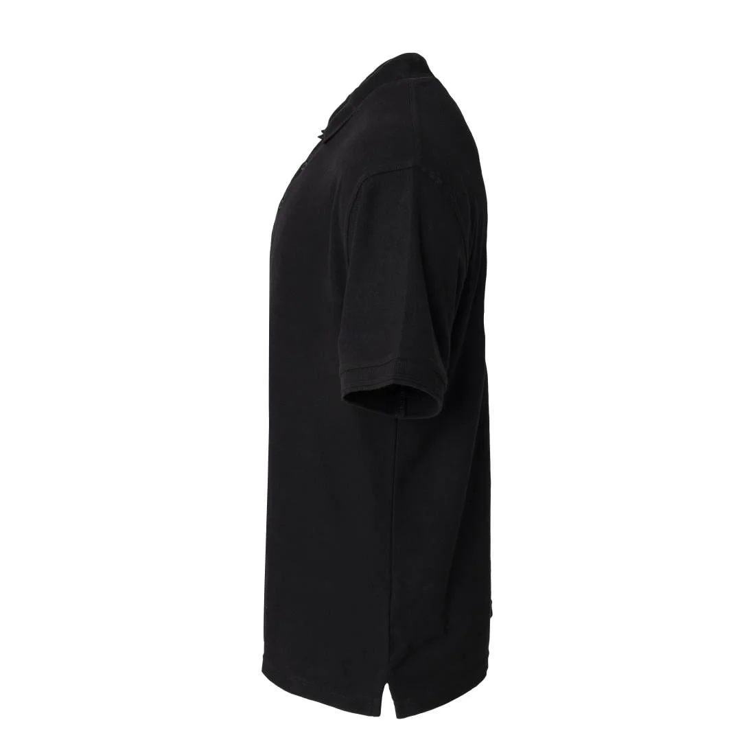 Unisex Polo Shirt Black XL - Image 3