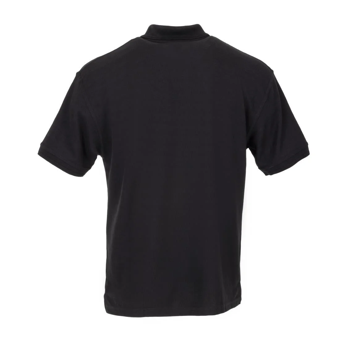 Unisex Polo Shirt Black XL - Image 4