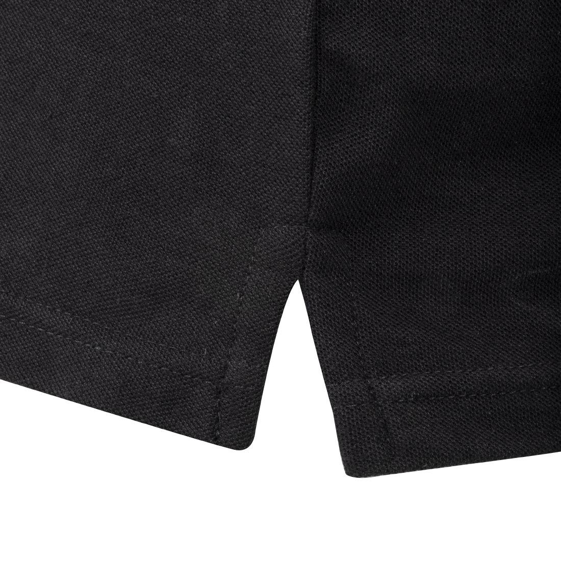 Unisex Polo Shirt Black XL