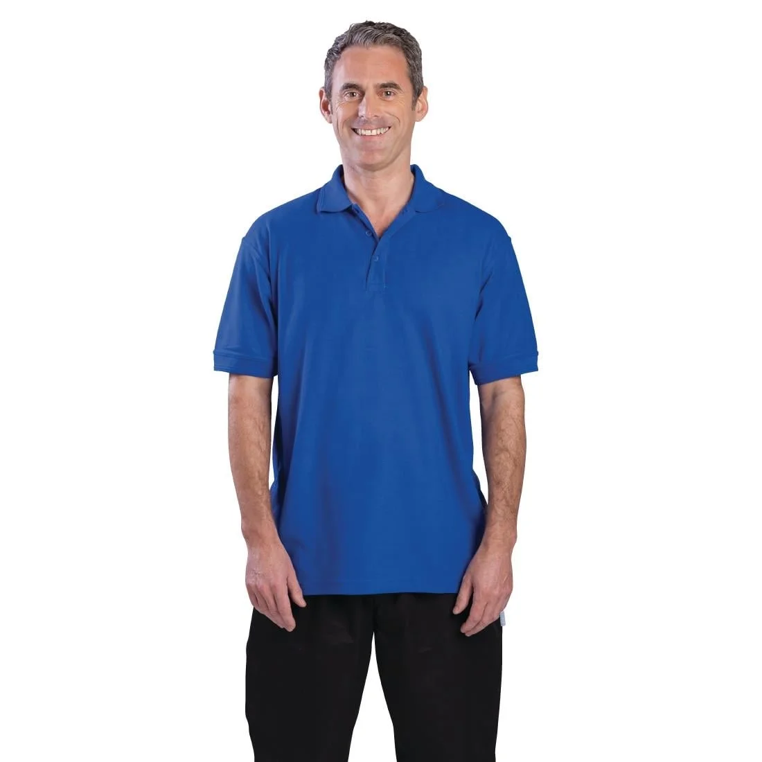 Unisex Polo Shirt Royal Blue M - Image 2