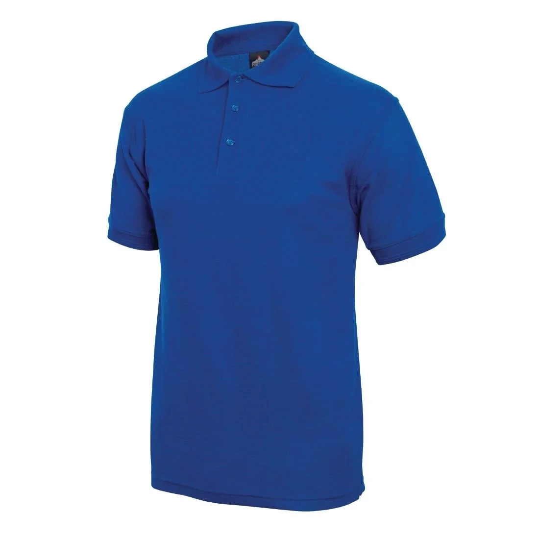 Unisex Polo Shirt Royal Blue M - Image 3