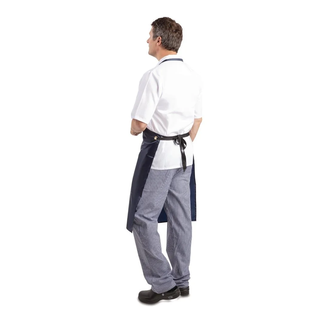 Whites Light Duty Waterproof Bib Apron Blue - Image 2