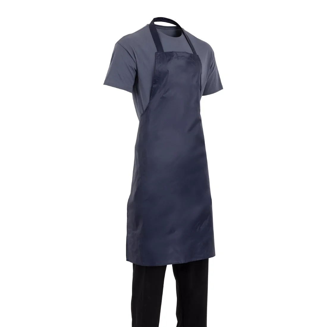 Whites Light Duty Waterproof Bib Apron Blue