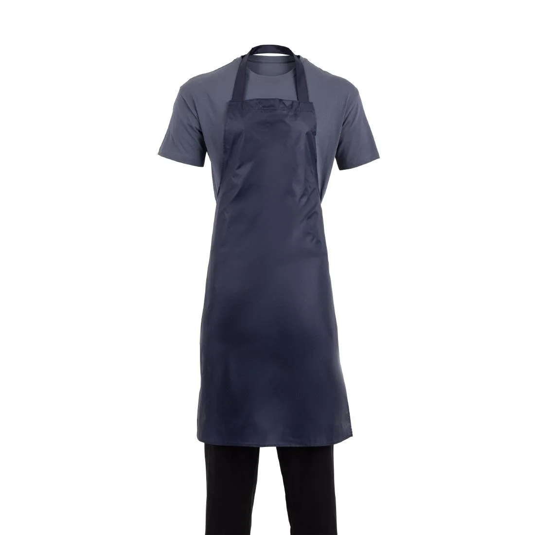 Whites Light Duty Waterproof Bib Apron Blue - Image 9