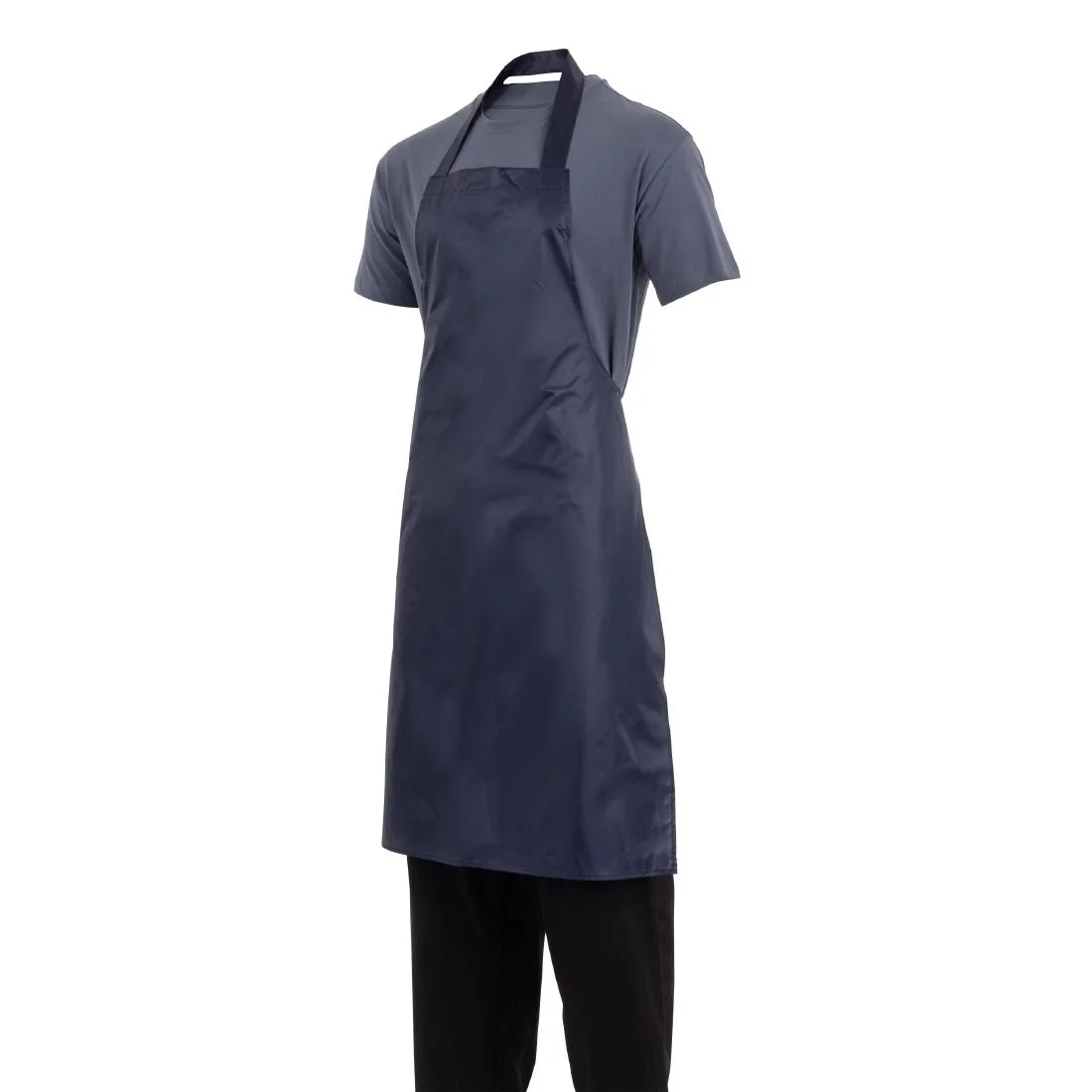Whites Light Duty Waterproof Bib Apron Blue - Image 10
