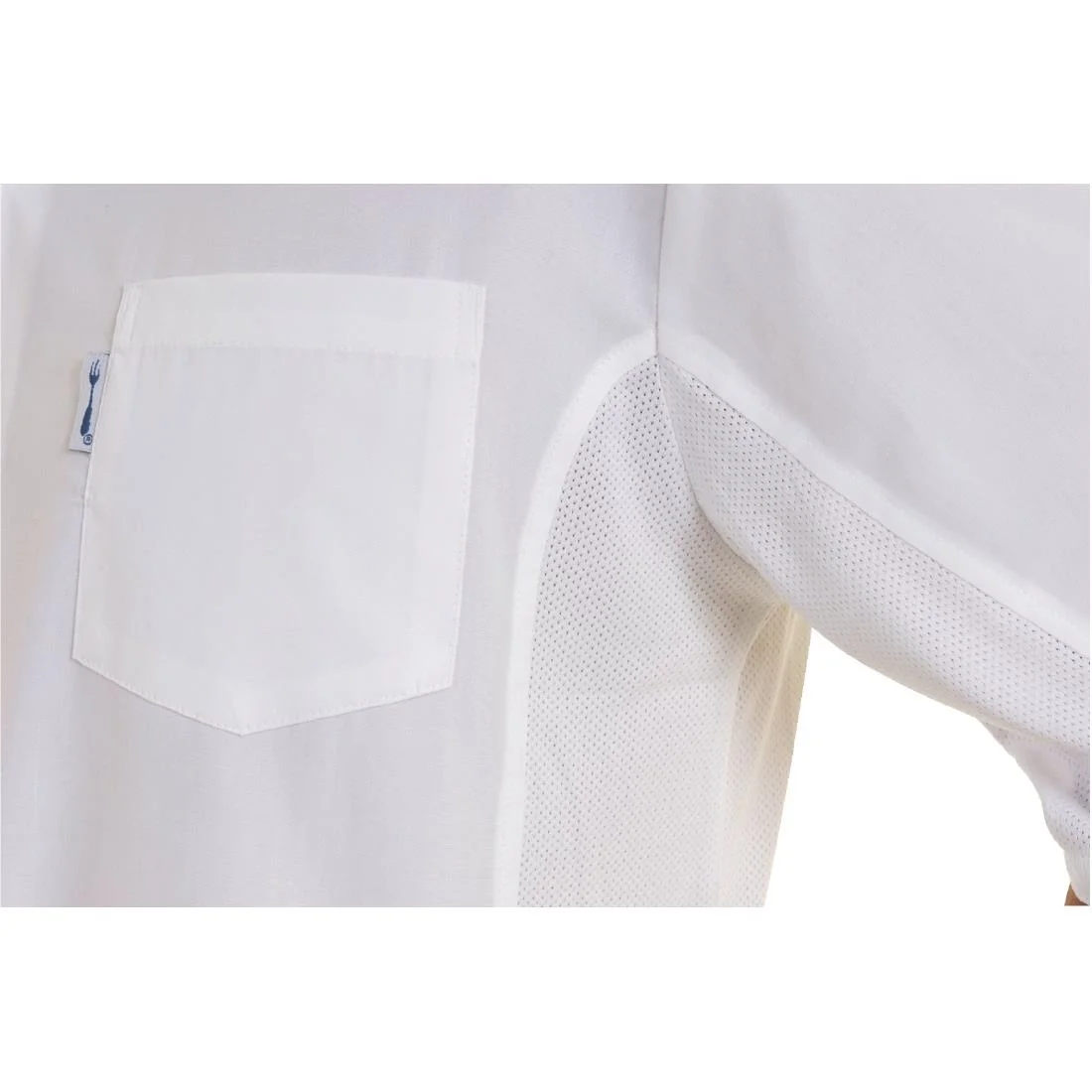 Chef Works Unisex Cool Vent White Chefs Shirt - Image 3