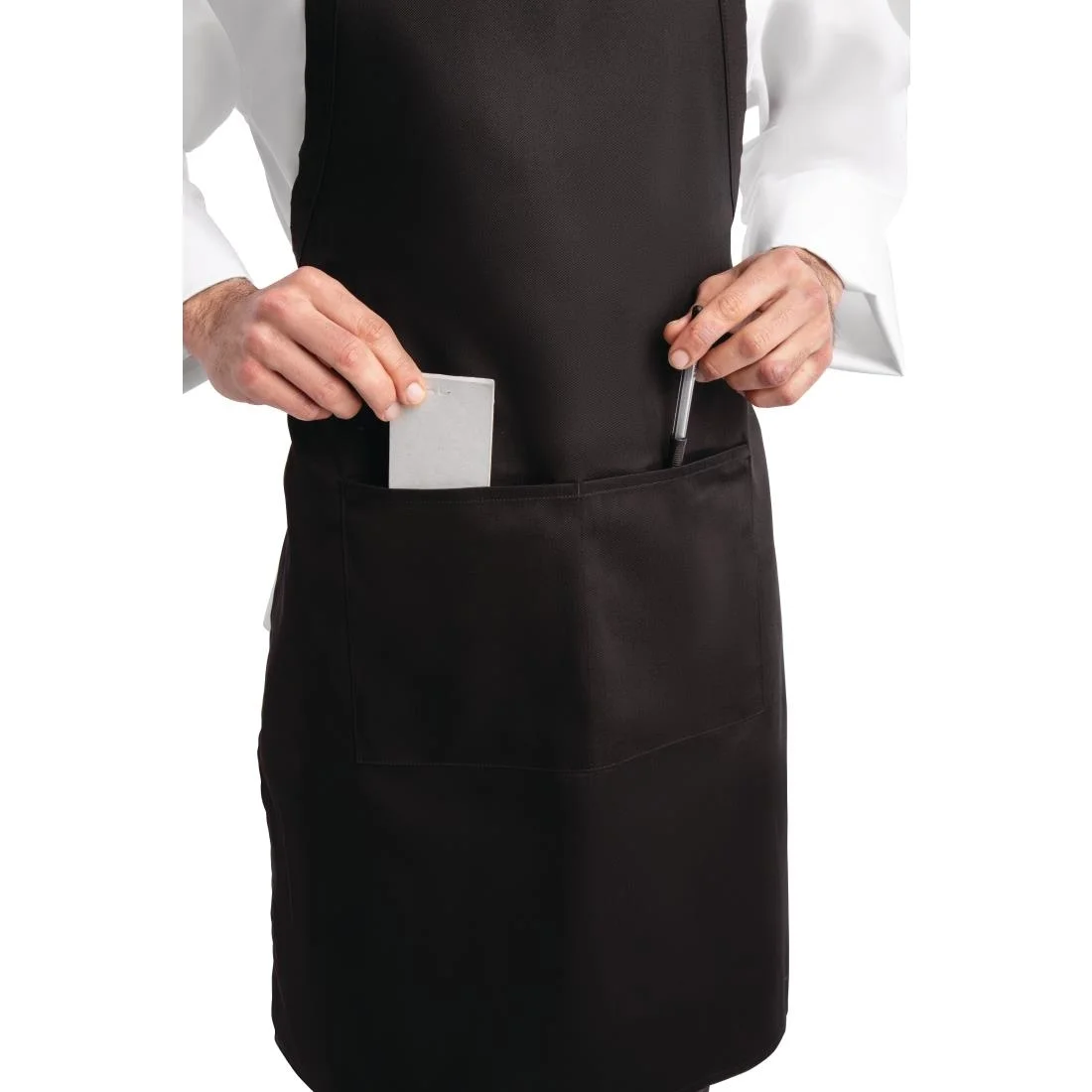 Chef Works Bib Apron Black - Image 6