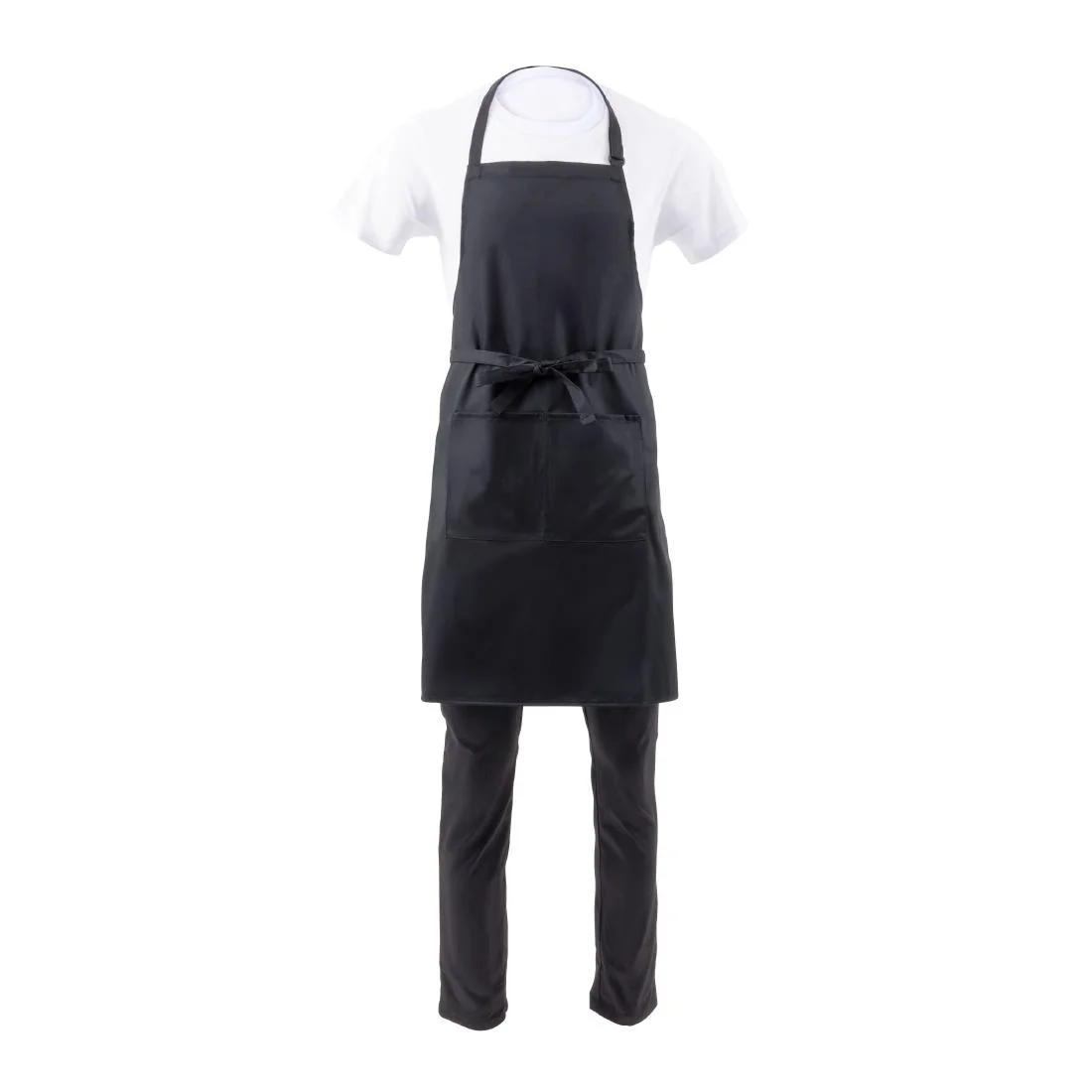 Chef Works Bib Apron Black - Image 12
