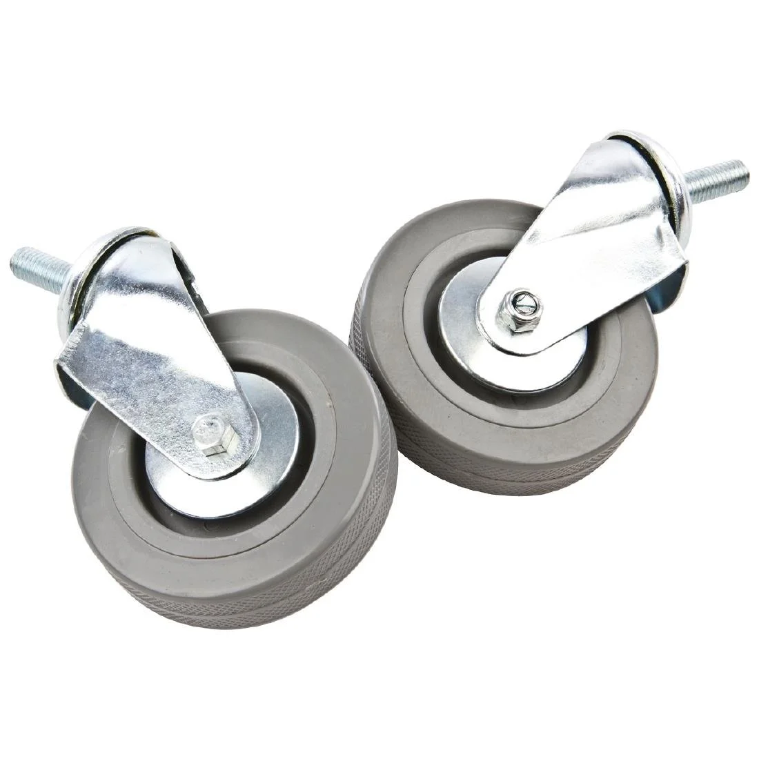 Vogue Stainless Steel Trolley Castors (Set of 2)