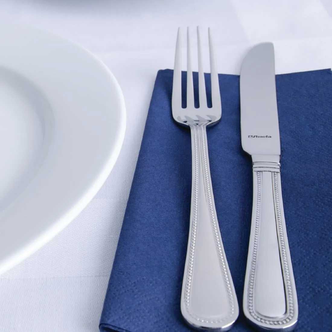 Amefa Bead Dessert Fork - Image 3