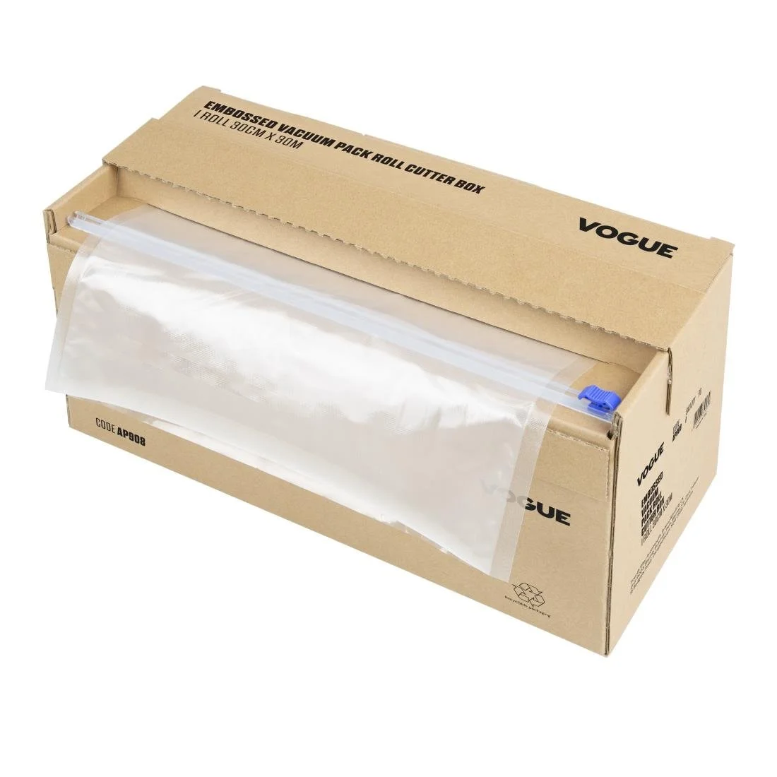 Vogue Vacuum Pack Roll with Cutter Box (Embossed) 300mm width - Image 4