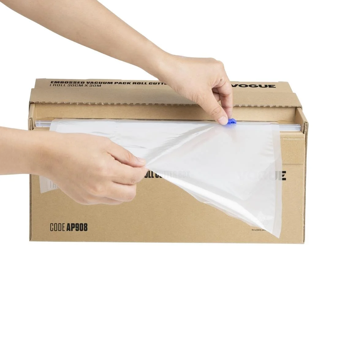 Vogue Vacuum Pack Roll with Cutter Box (Embossed) 300mm width - Image 5