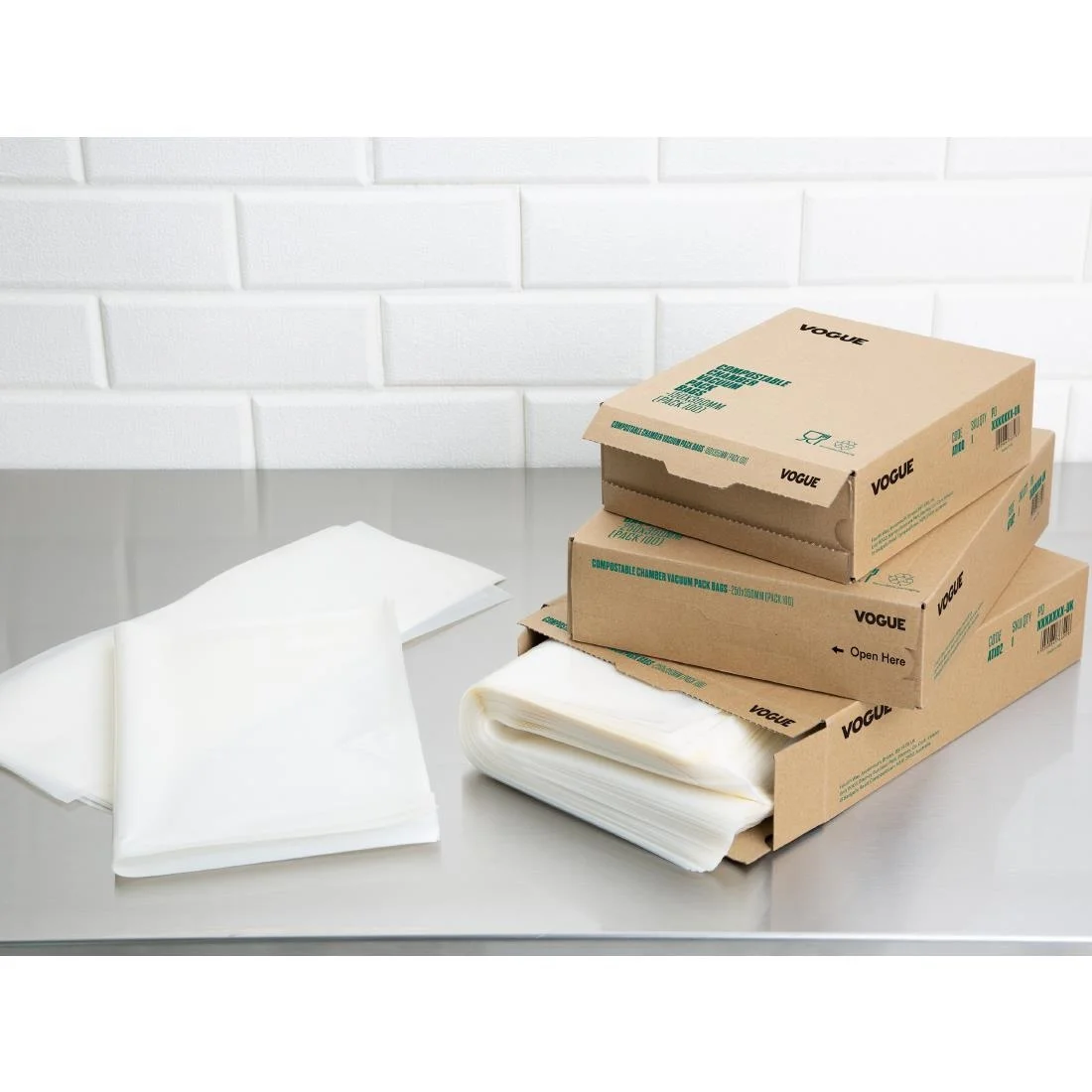 Vogue Compostable Embossed Vacuum Sealer Bags 150x250mm (50 Pack) - Image 4