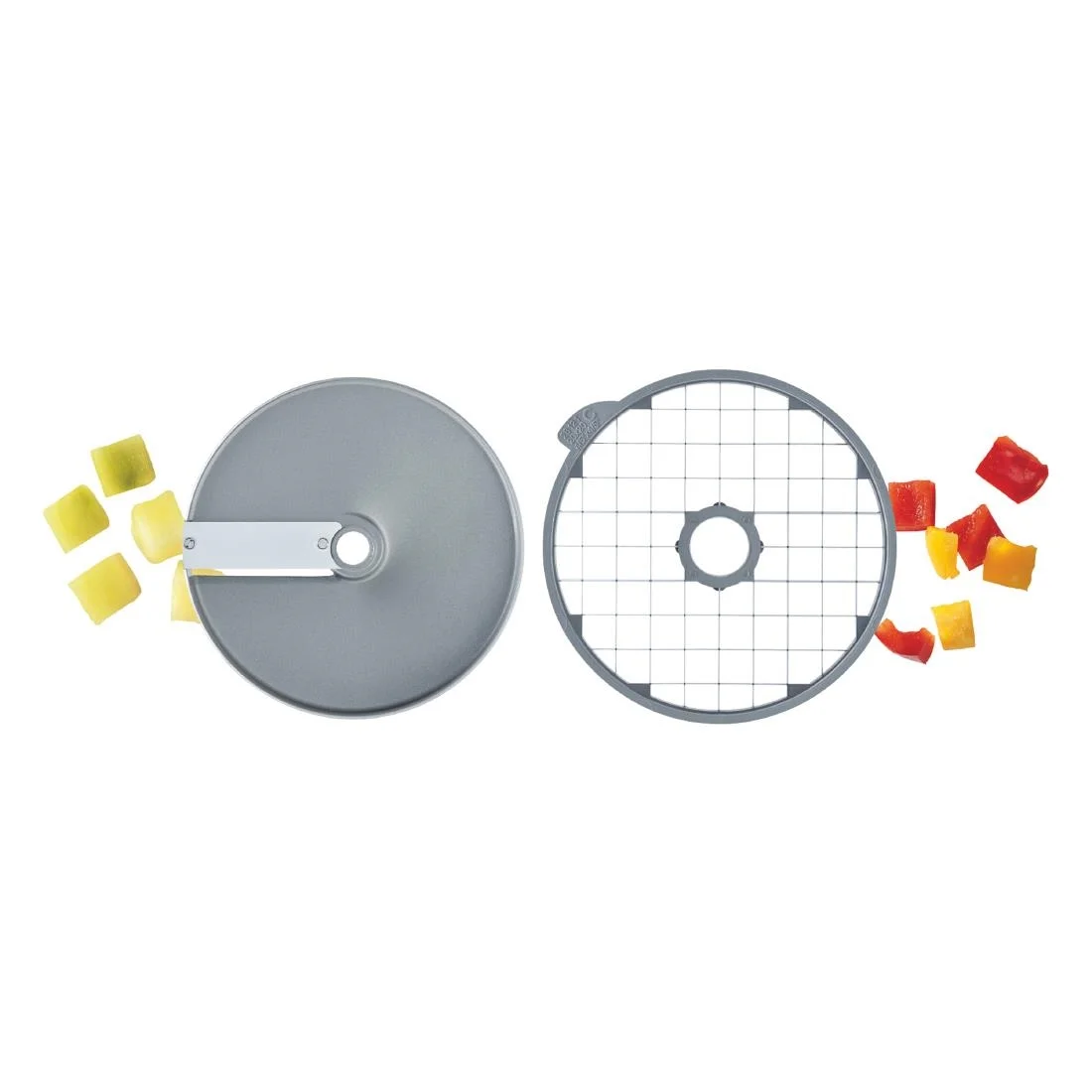 Robot Coupe Expert Mineral 20x20x20mm Dicing Disc Set 28114W - Image 2