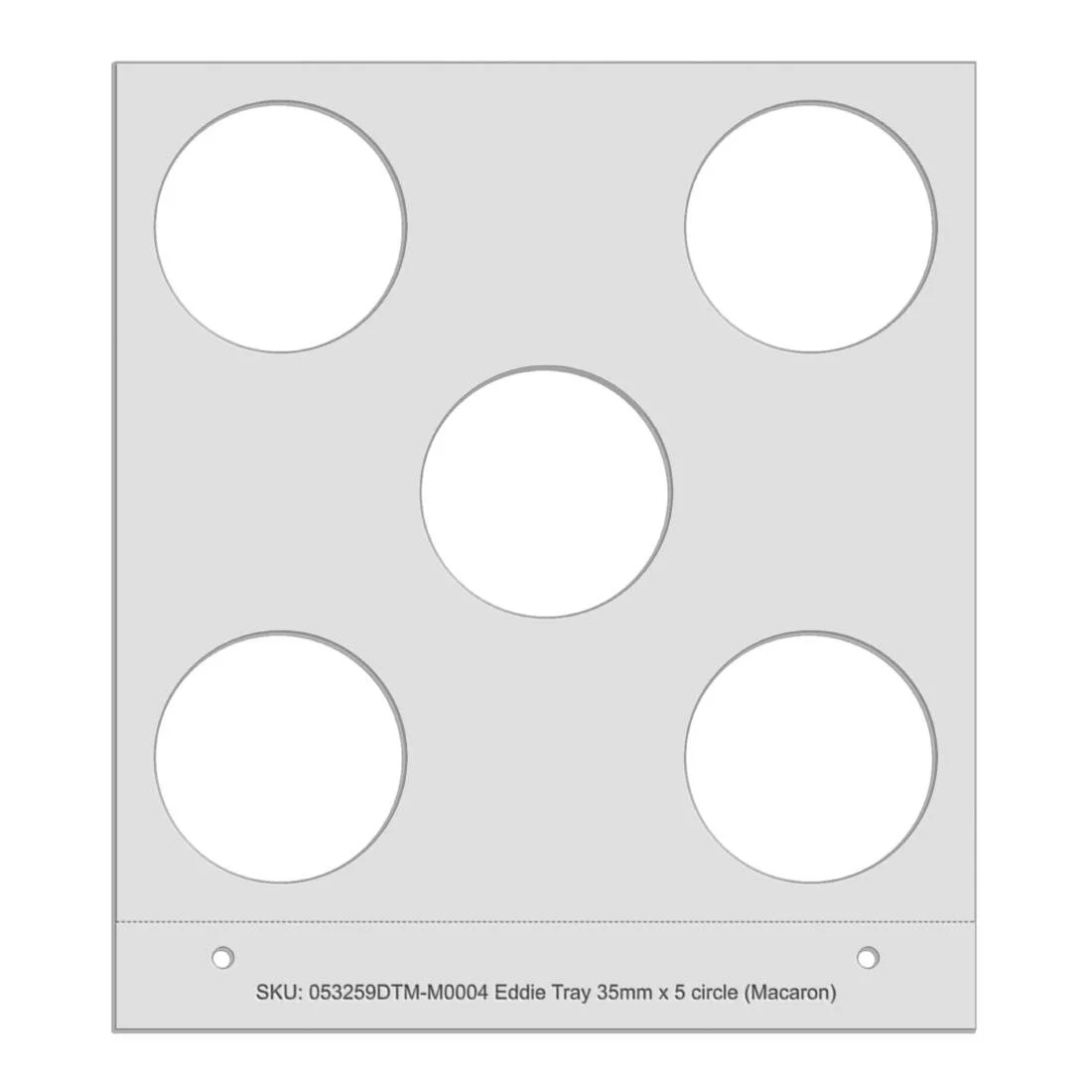 Eddie Manual Tray 5 Circles 35mm Macaron