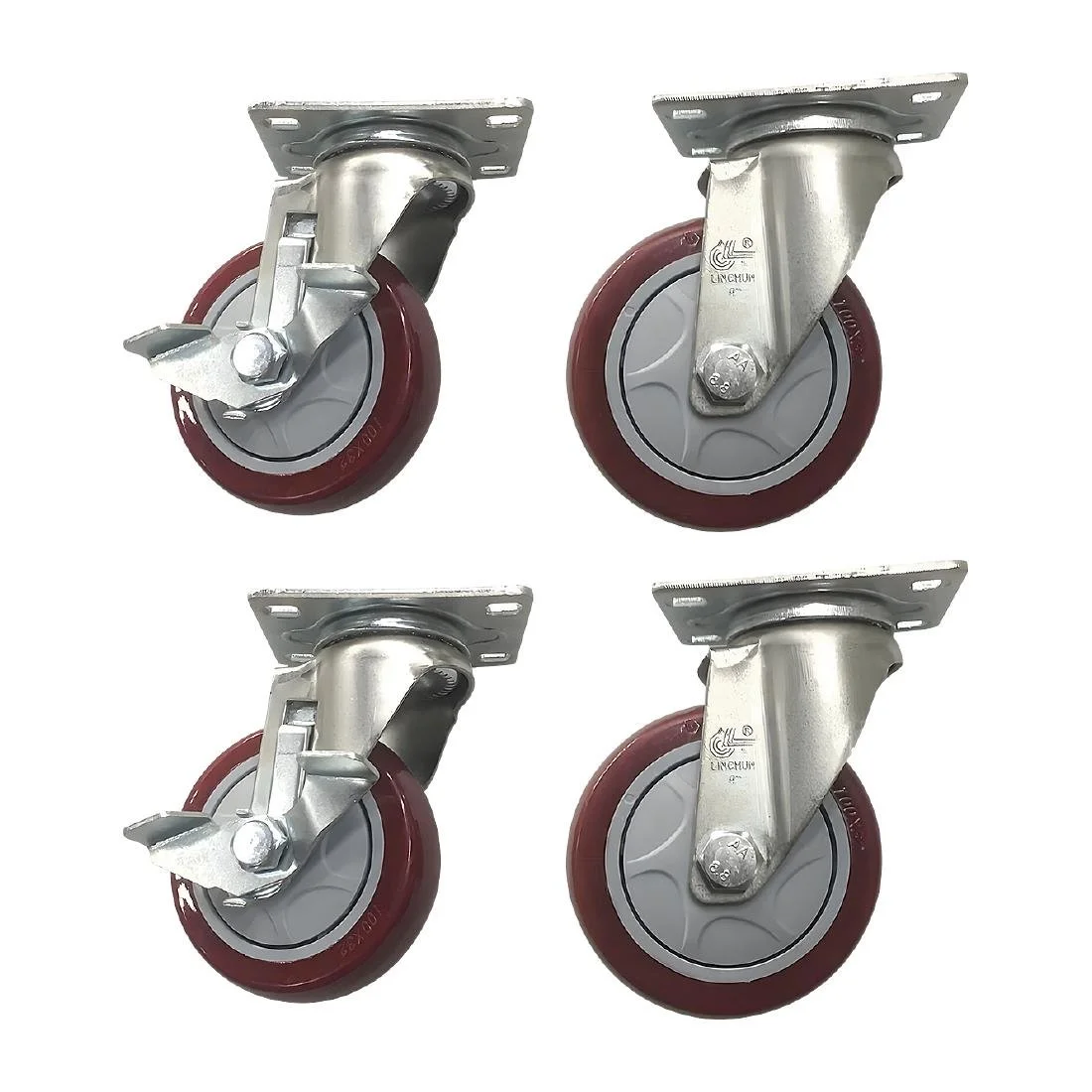 Buffalo 4 Inch Complete Castors (Set of 4)