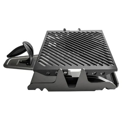 Merrychef conneX 16 High Opening Panini Press with Ribbed Base - Image 5