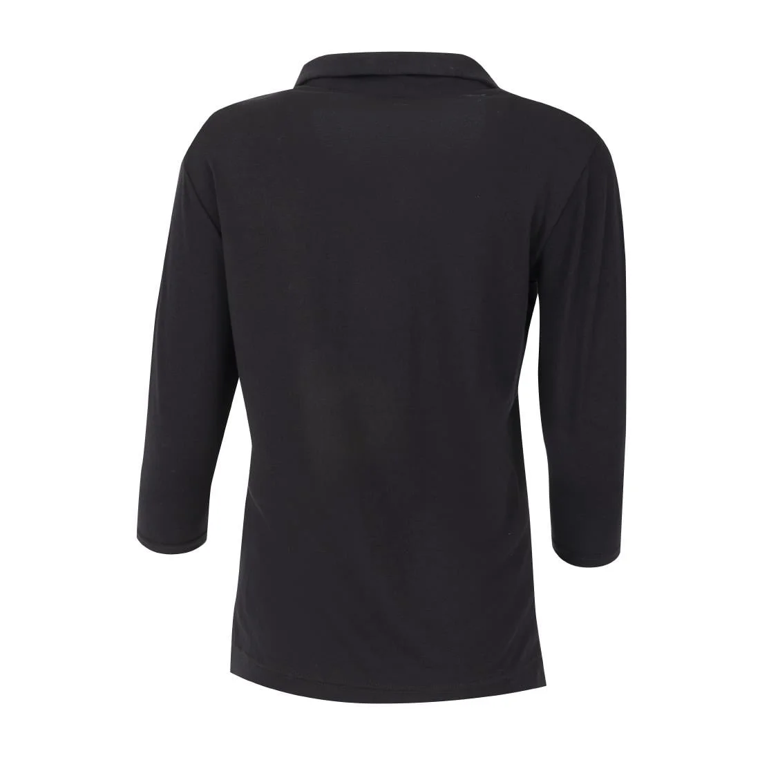 Uniform Works Womens V-Neck T-Shirt Black XS - Image 6